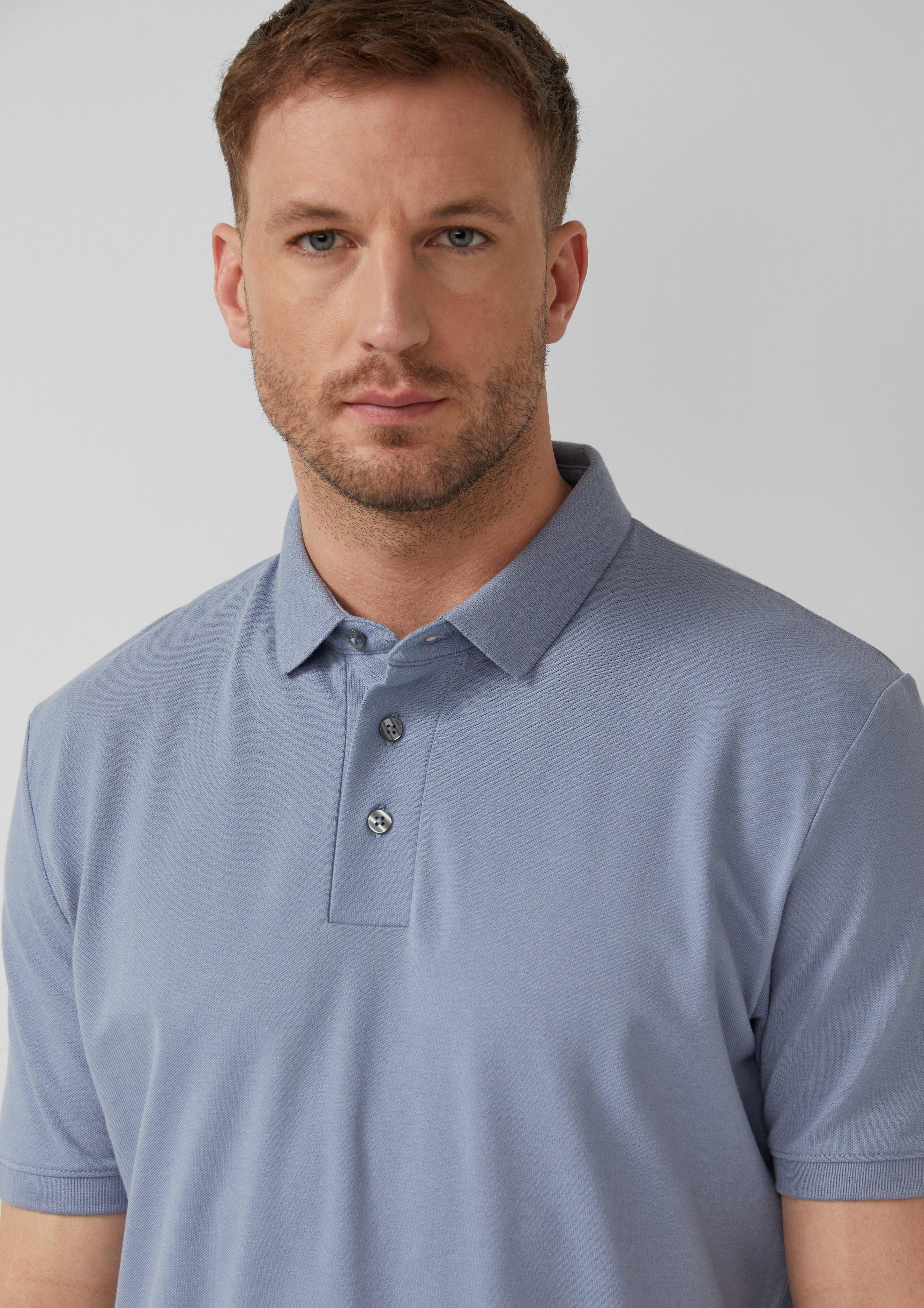 Thumbnail - Poloshirt aus elastischem Baumwollmix-Piqué