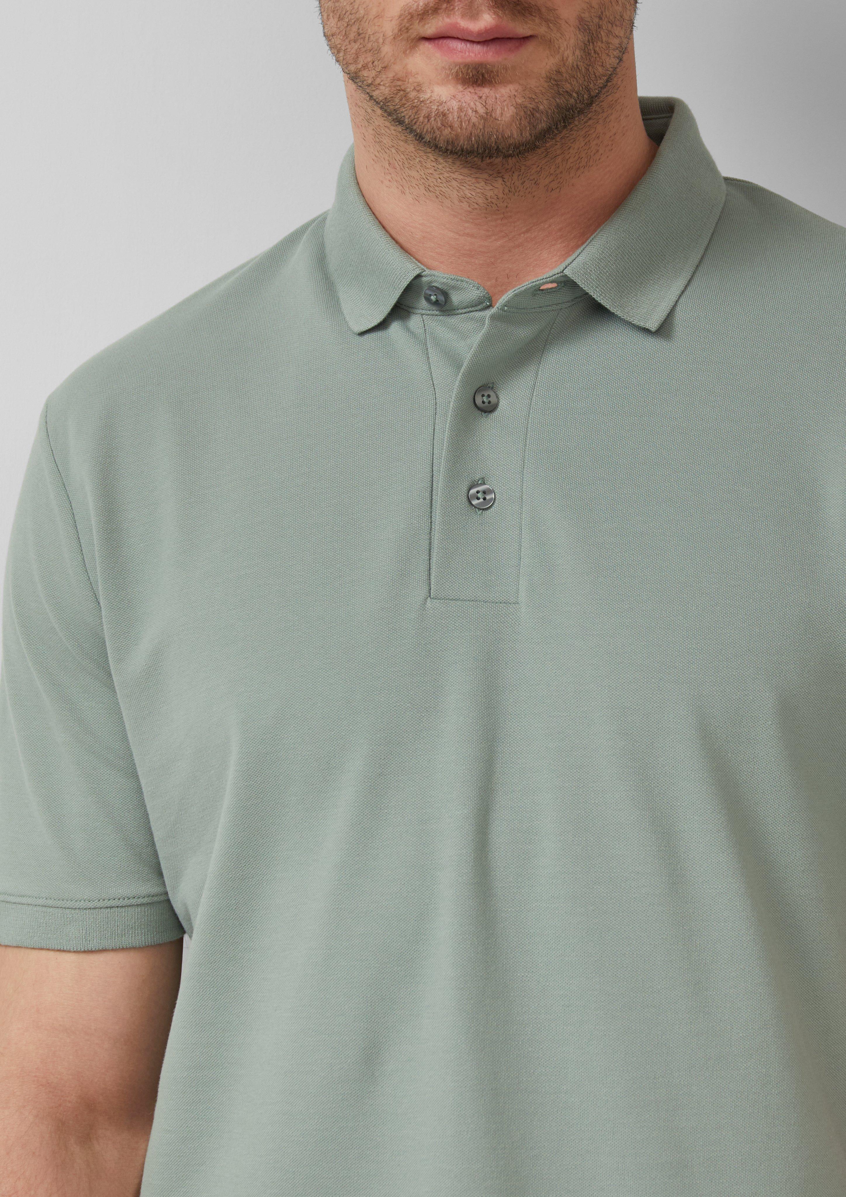 Poloshirt aus elastischem Baumwollmix-Piqué