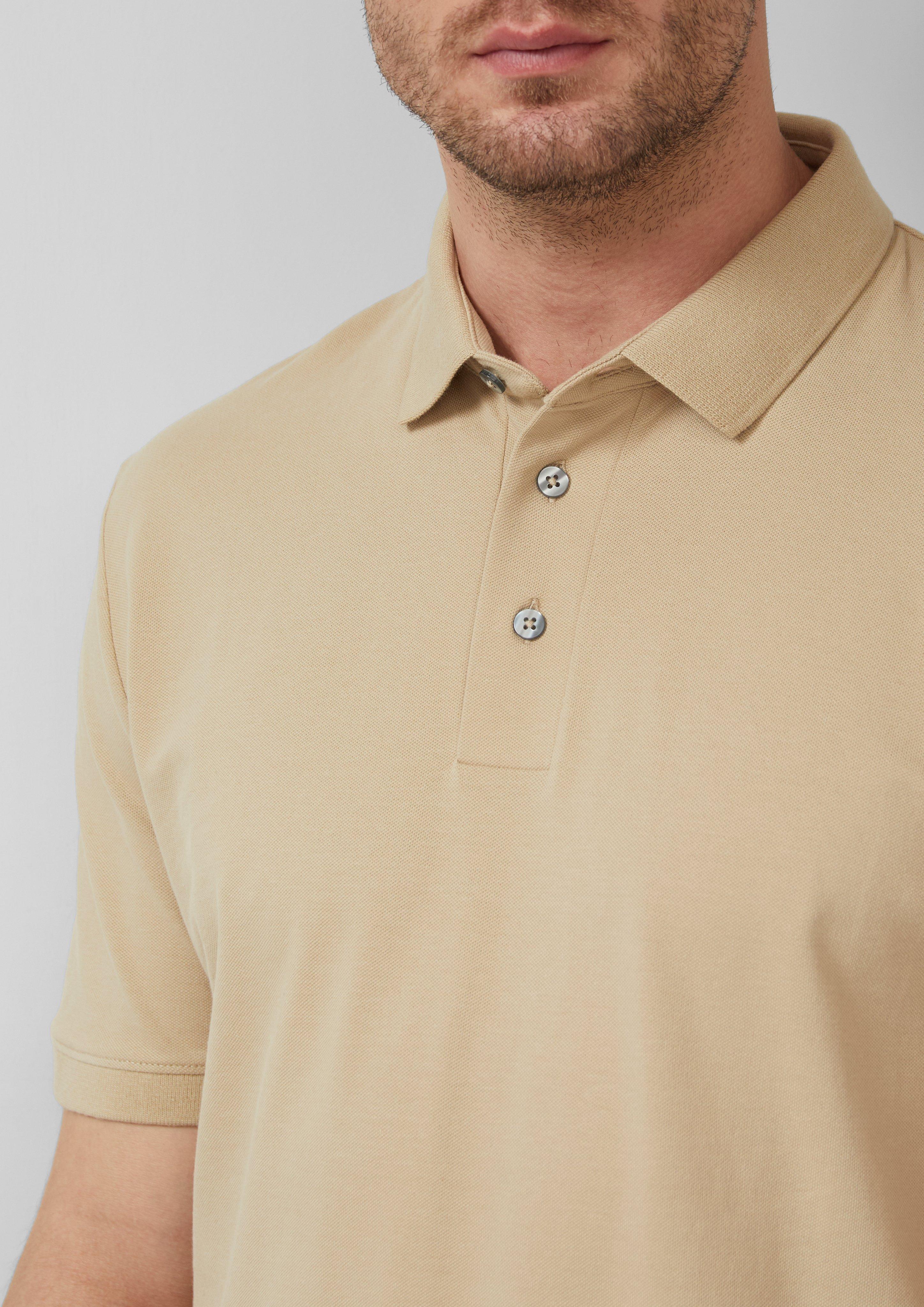 Poloshirt aus elastischem Baumwollmix-Piqué