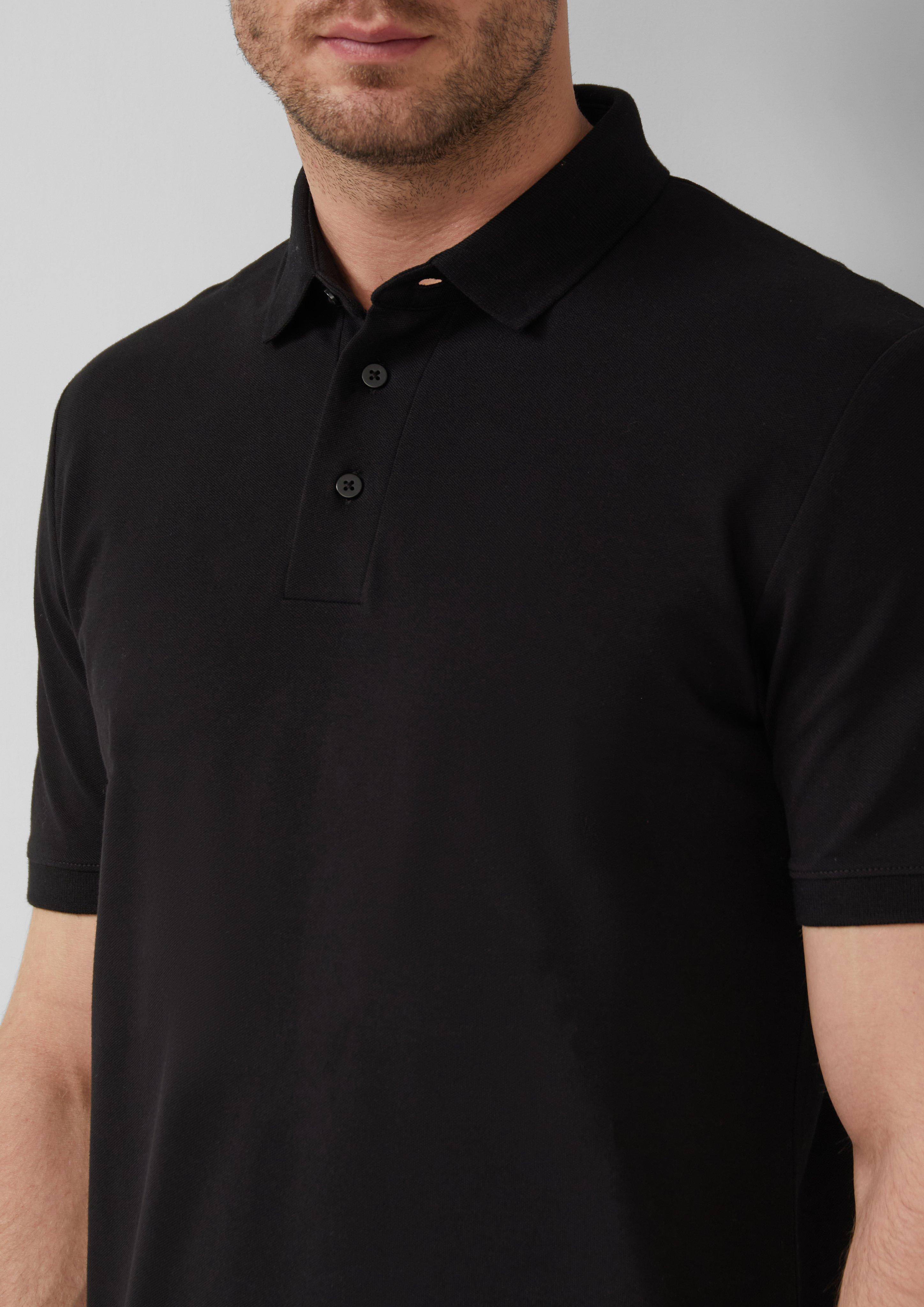 Poloshirt aus elastischem Baumwollmix-Piqué