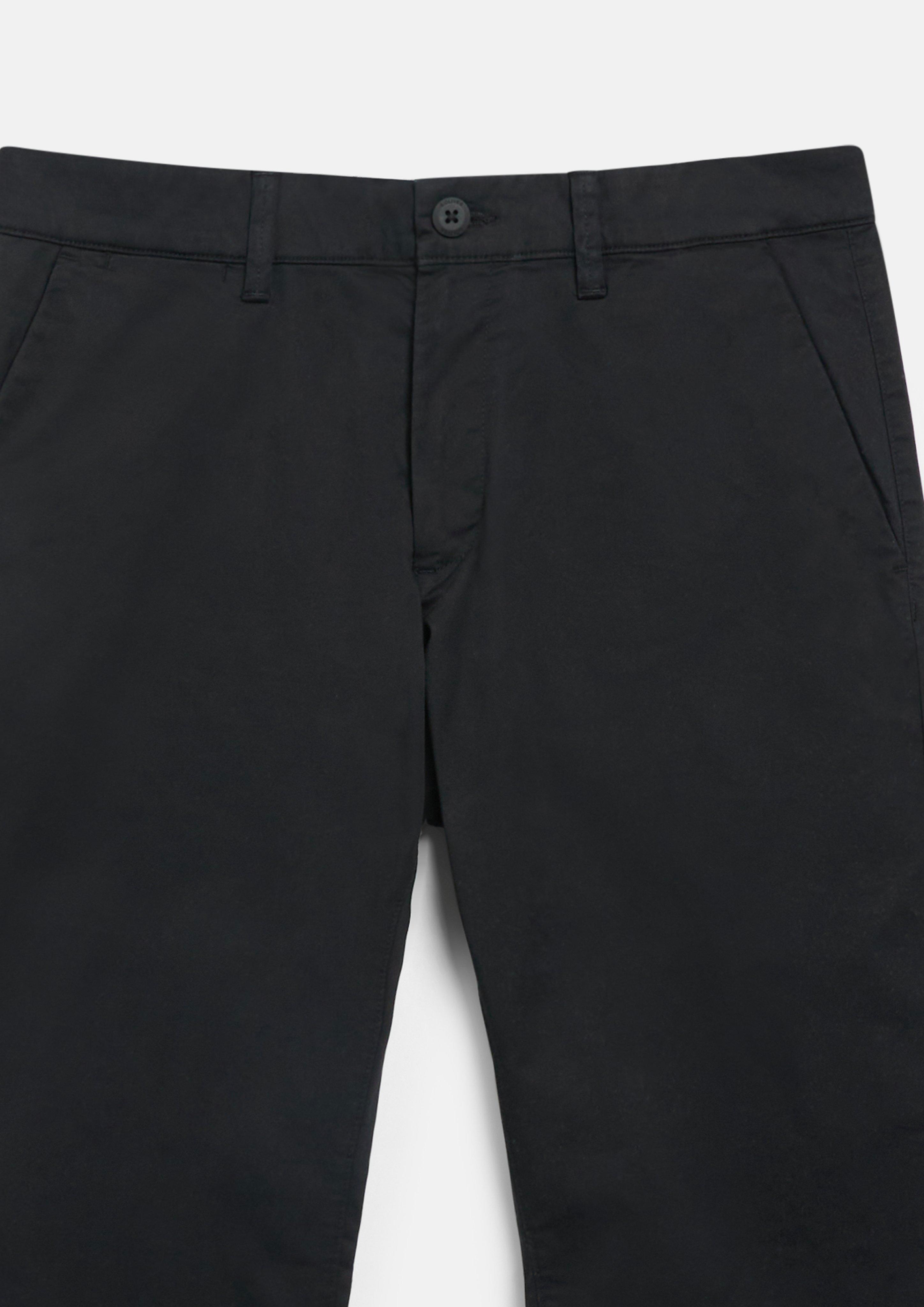 Moški Hlače Chino iz finega bombažnega streča v barvi črna od s.Oliver BLACK LABEL