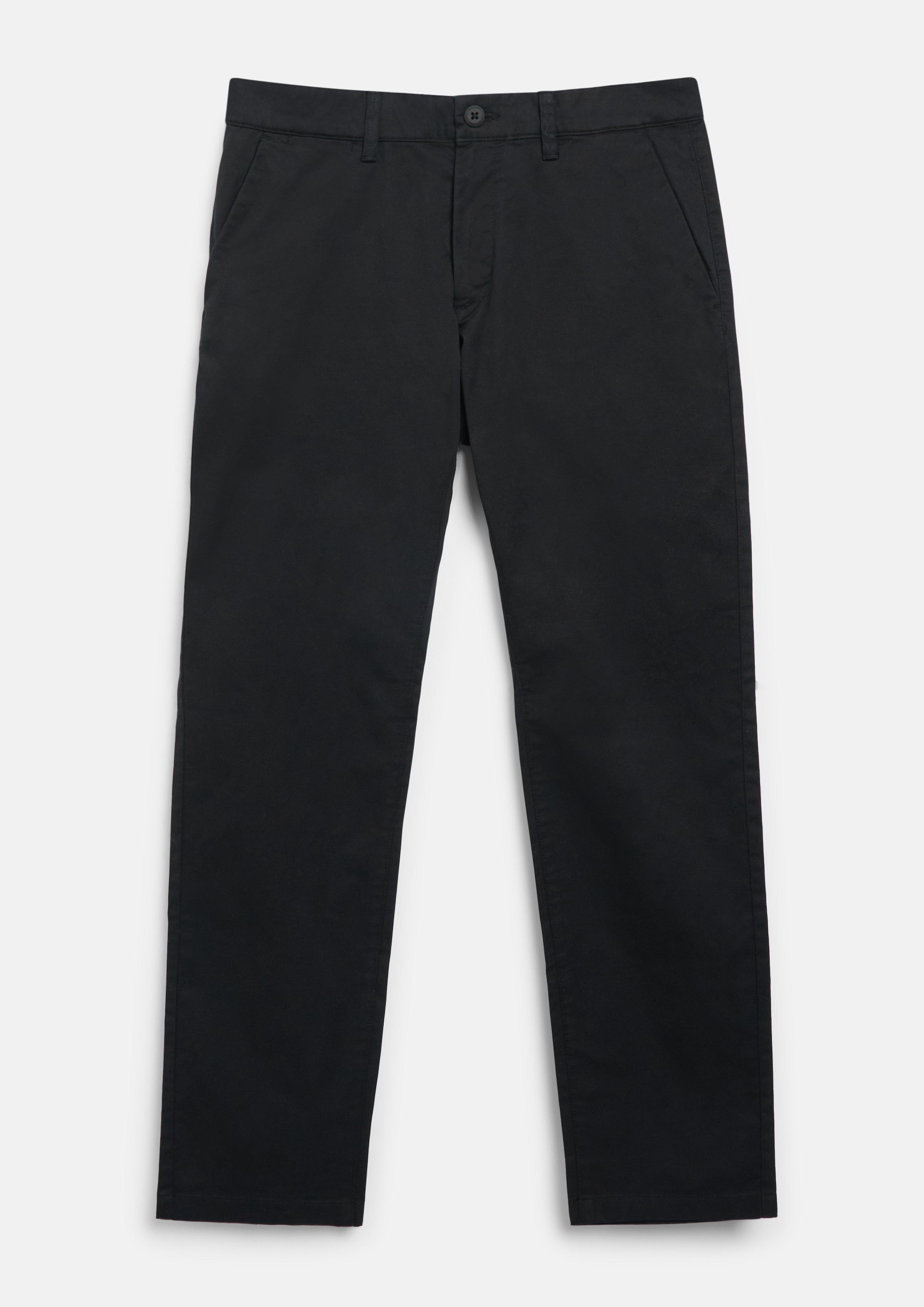 Men Stretchy pants made of fine stretch cotton in black by s.Oliver BLACK LABEL