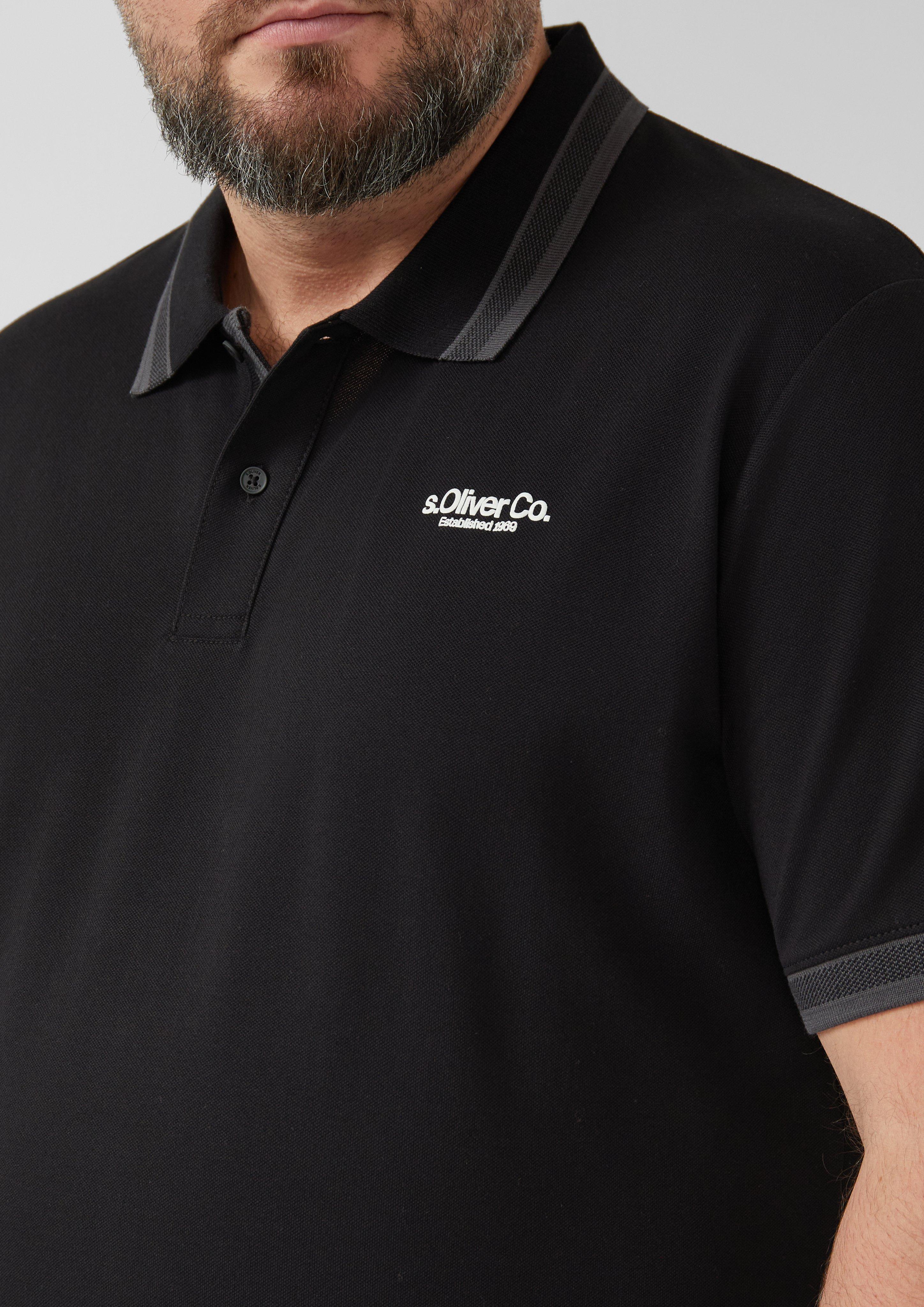 Thumbnail - Poloshirt aus Piqué mit Kontrast-Details