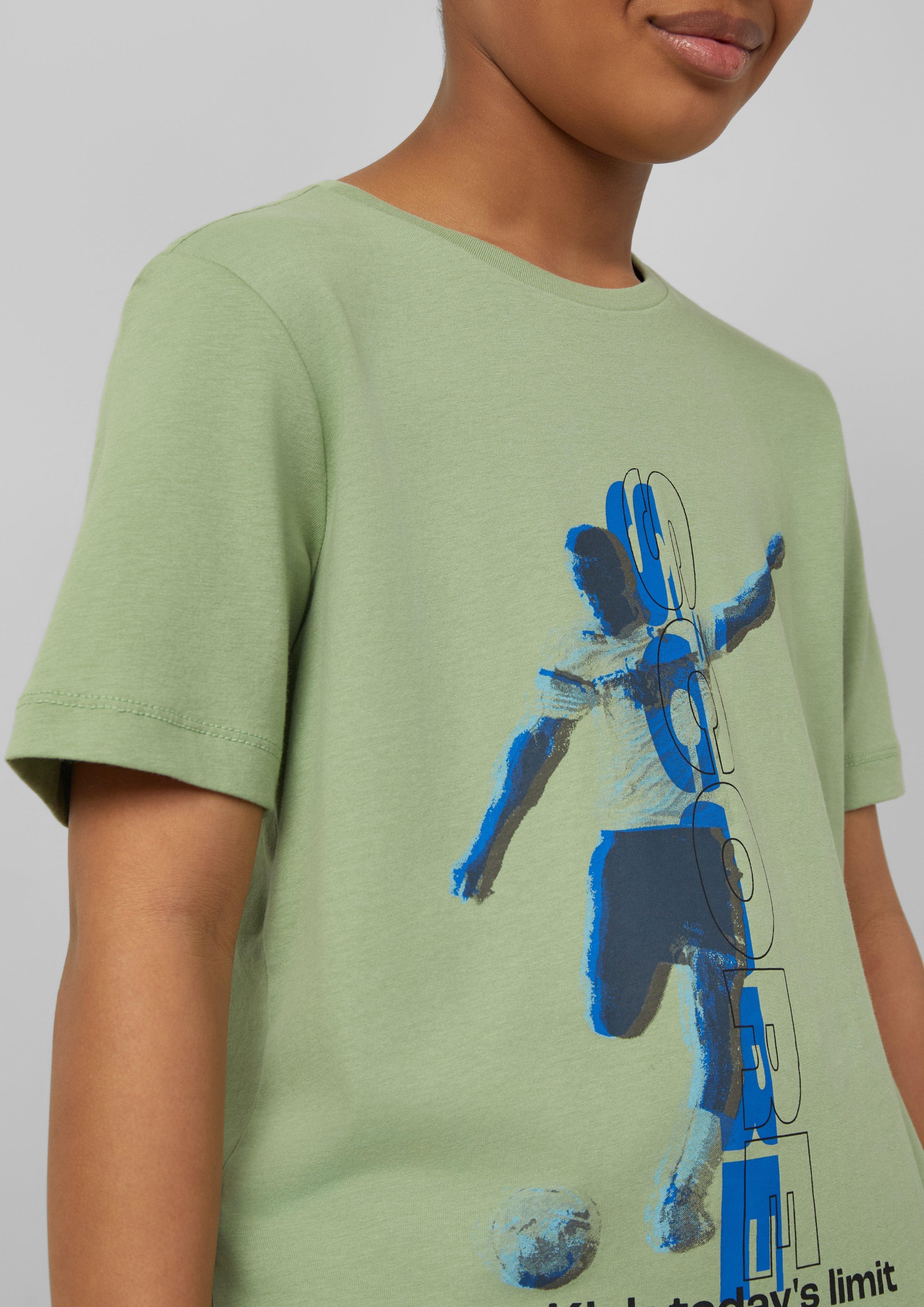 T-Shirt mit Fußball-Print
