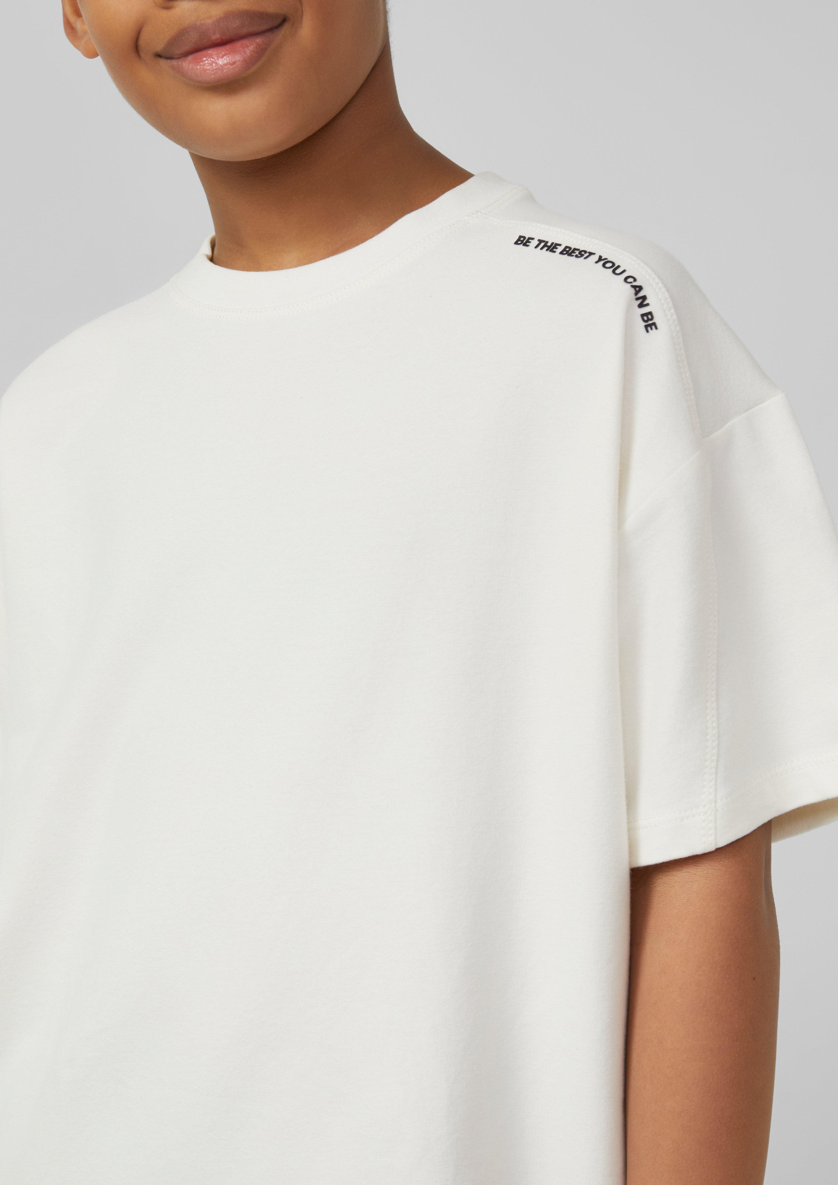 Oversized T-Shirt aus Light Felpa mit Nahtdetail