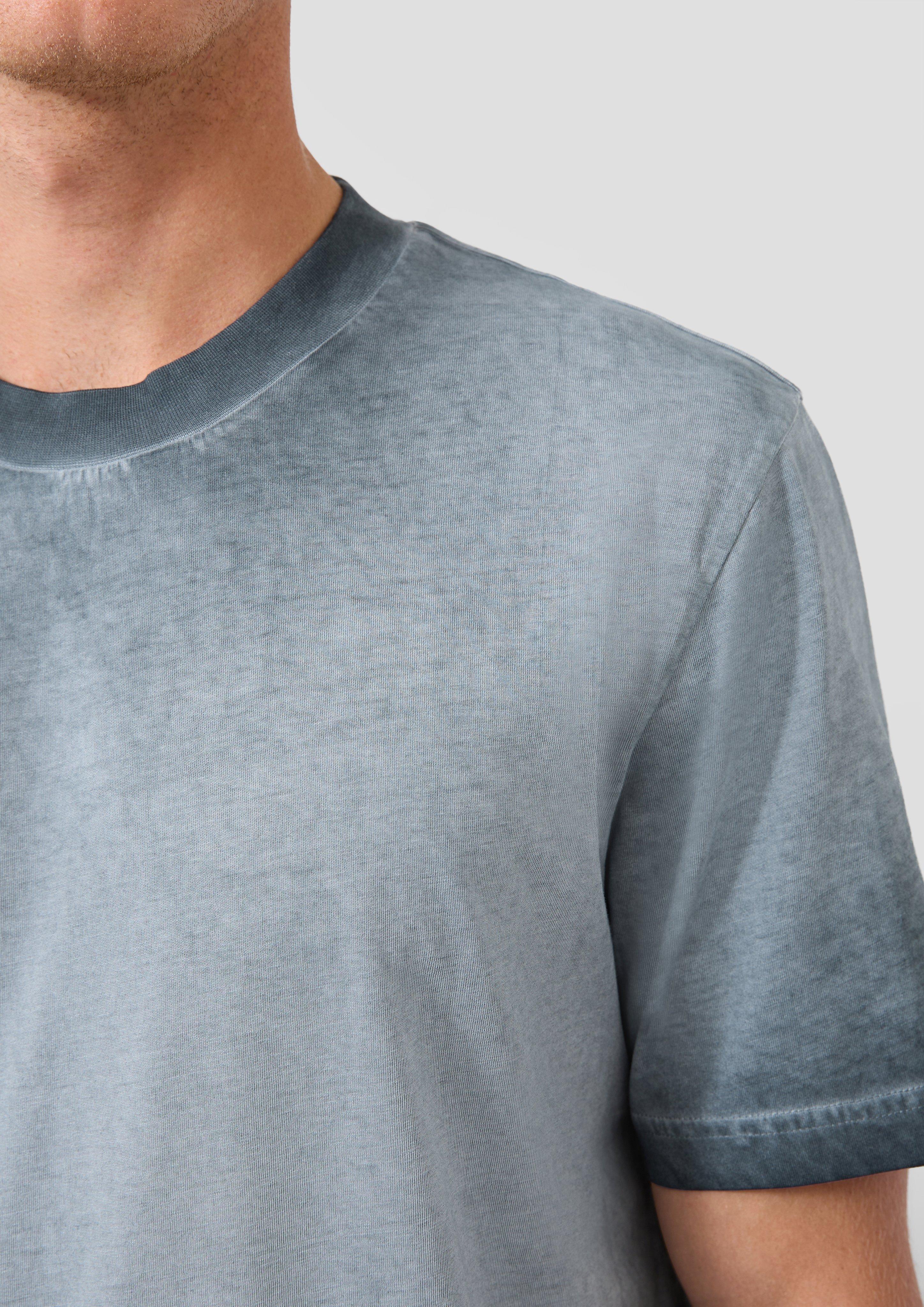 Rundhals-T-Shirt mit Wascheffekt im Relaxed Fit