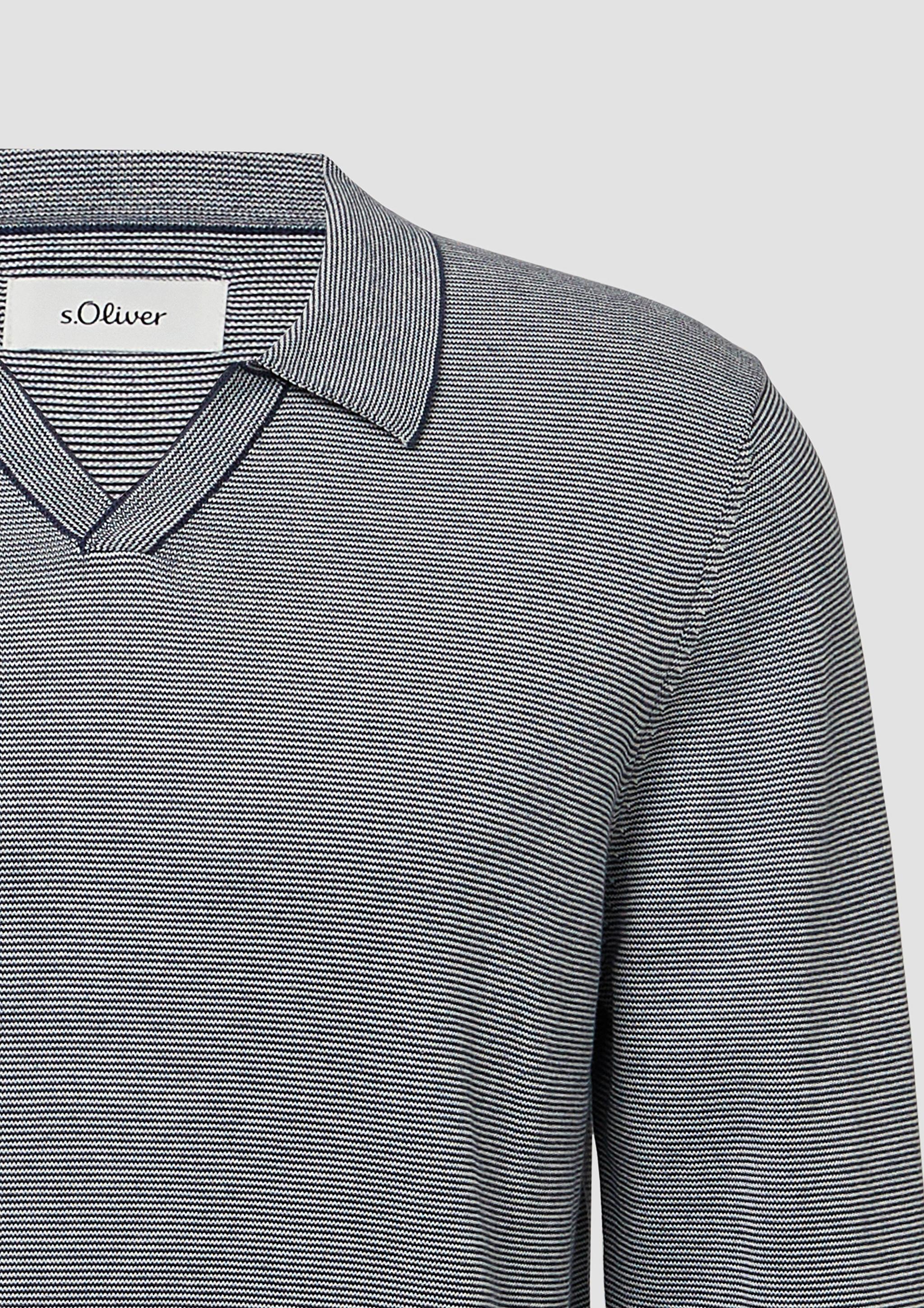 Hommes Pull en tricot en bleu de s.Oliver