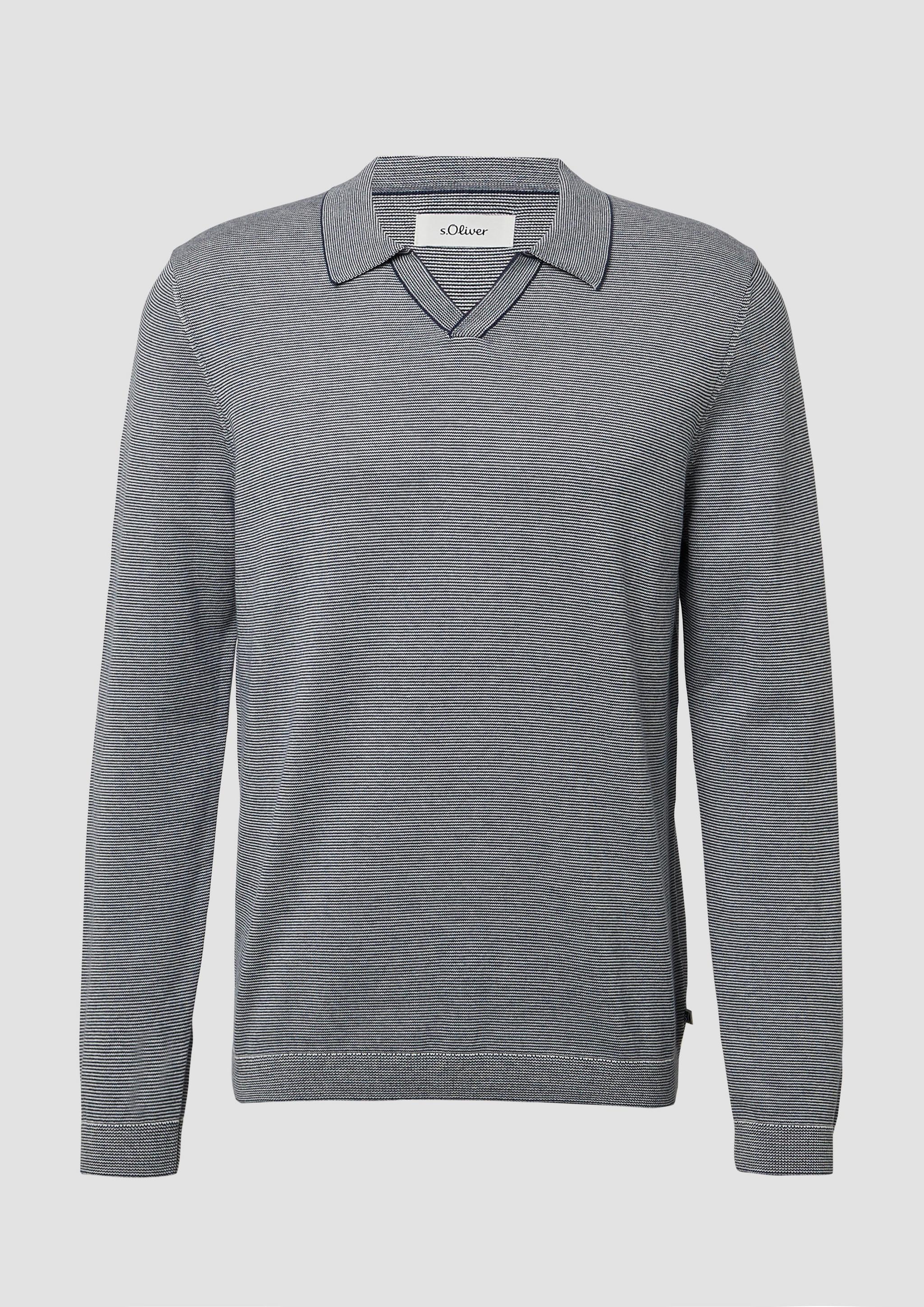 Hommes Pull en tricot en bleu de s.Oliver