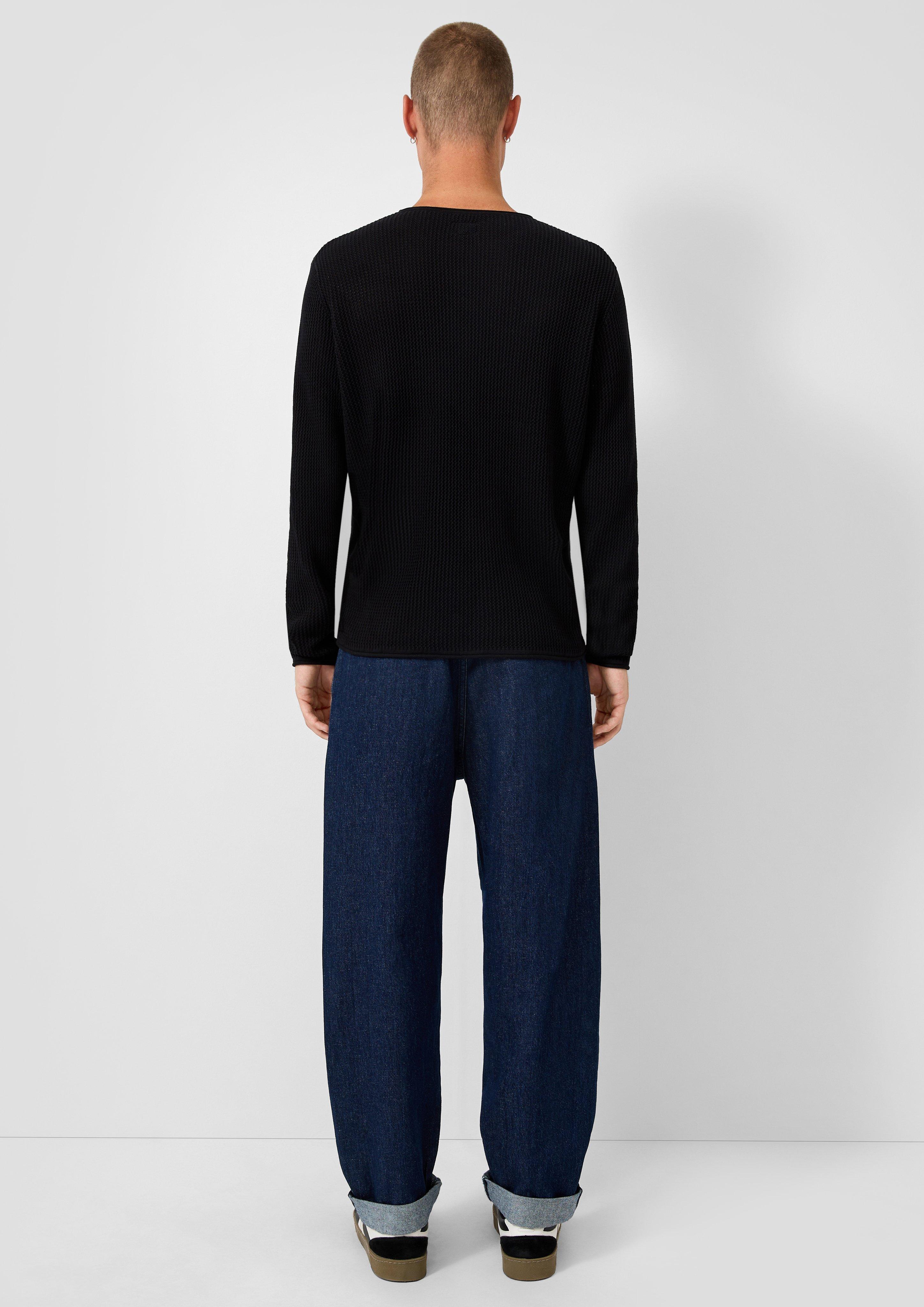 Knitted pullover in 9999 & 0210