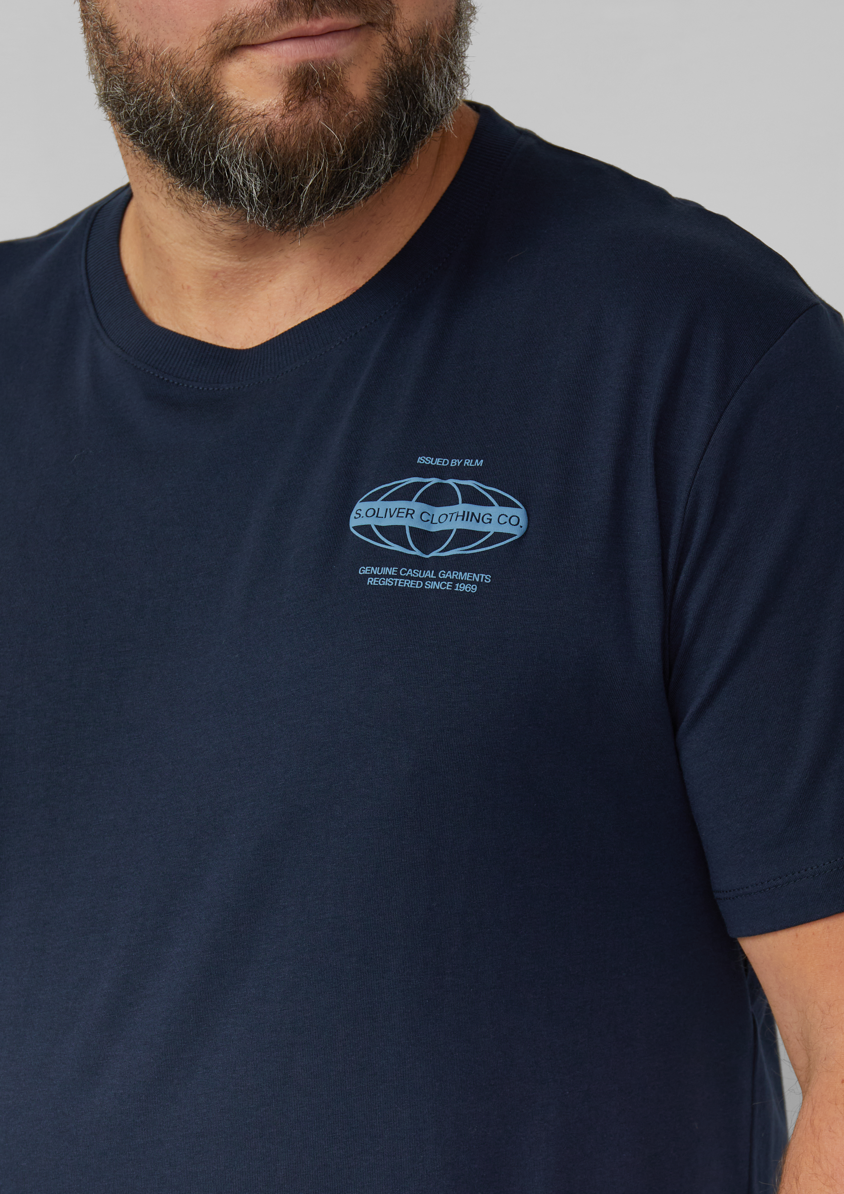 Jersey-T-Shirt mit Frontprint