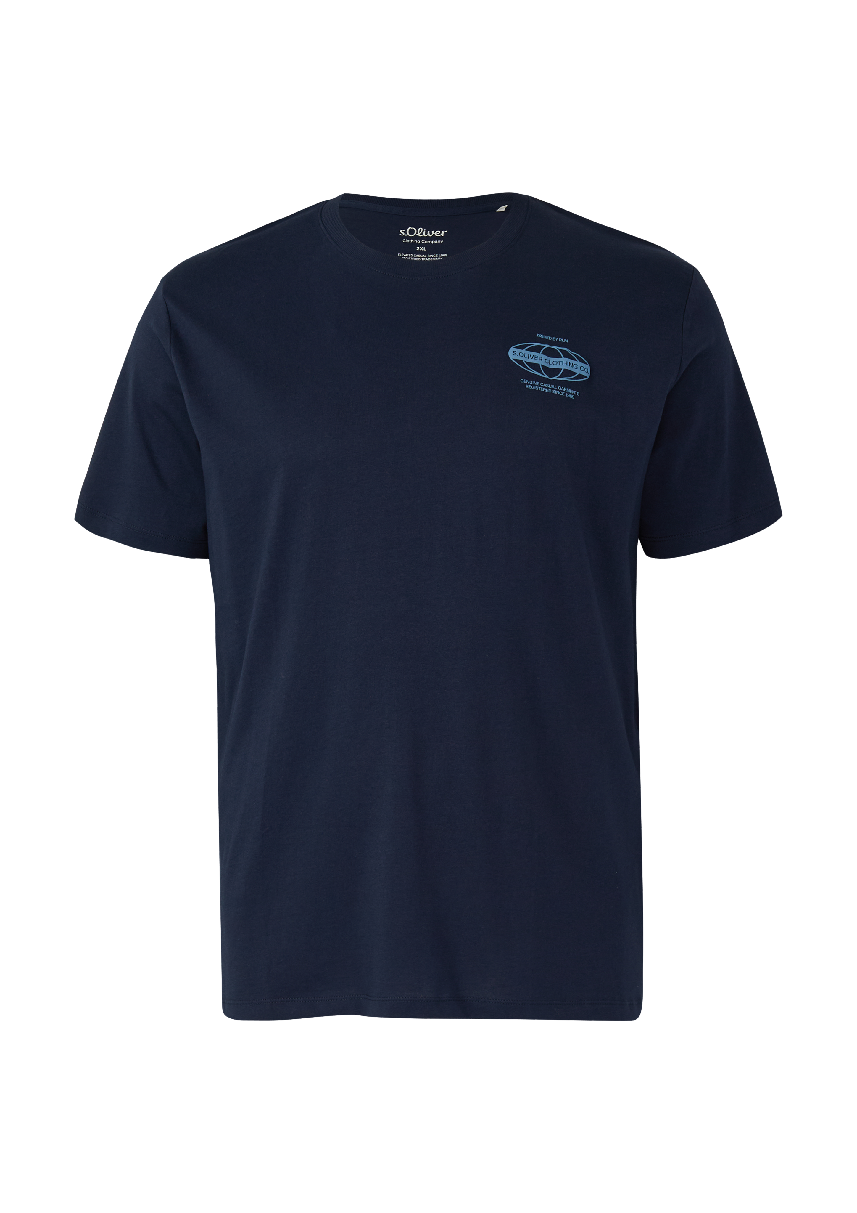 Jersey T-shirt met print op voorzijde