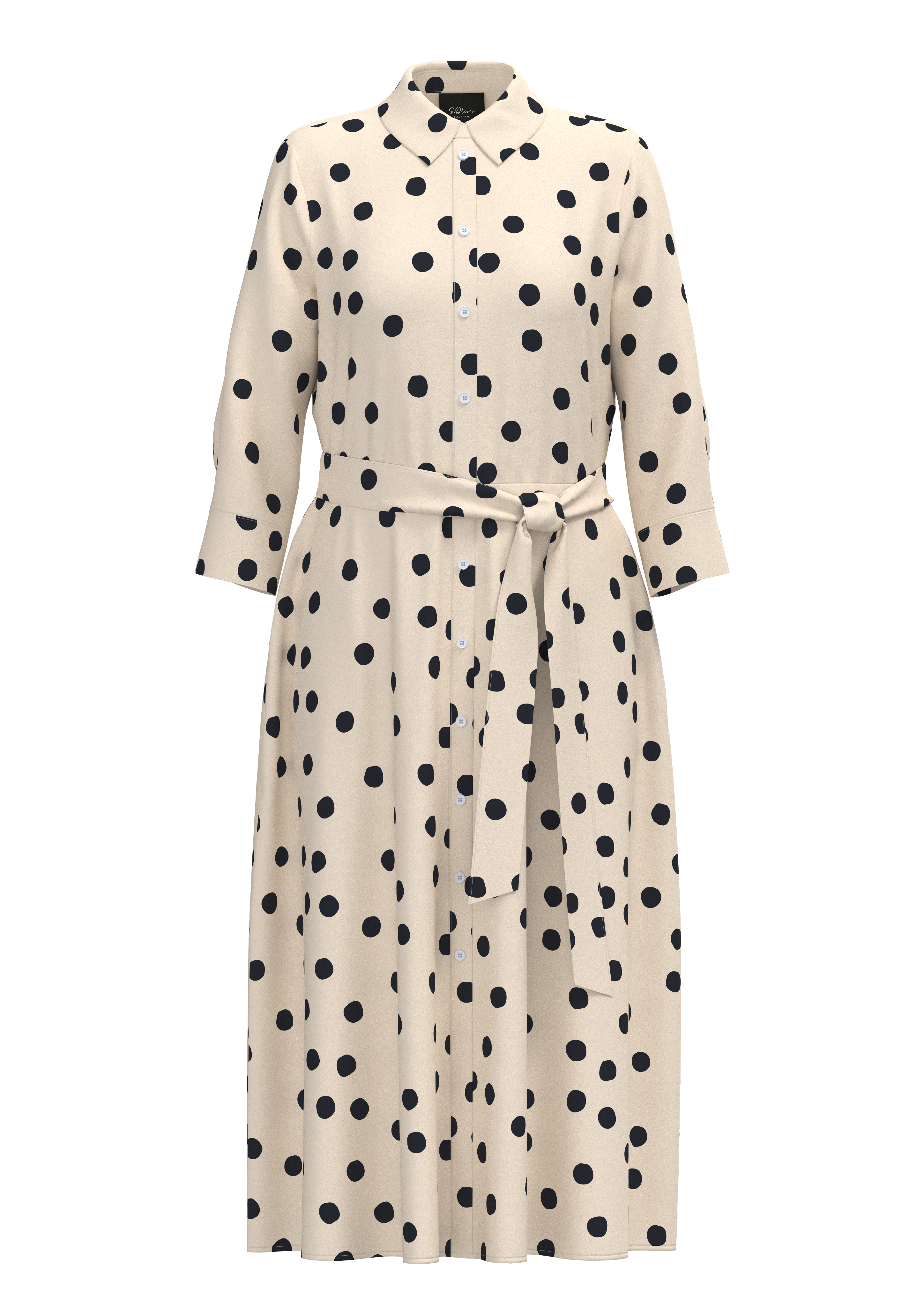s.Oliver Elastisches Baumwollkleid Mit Viskosefutter