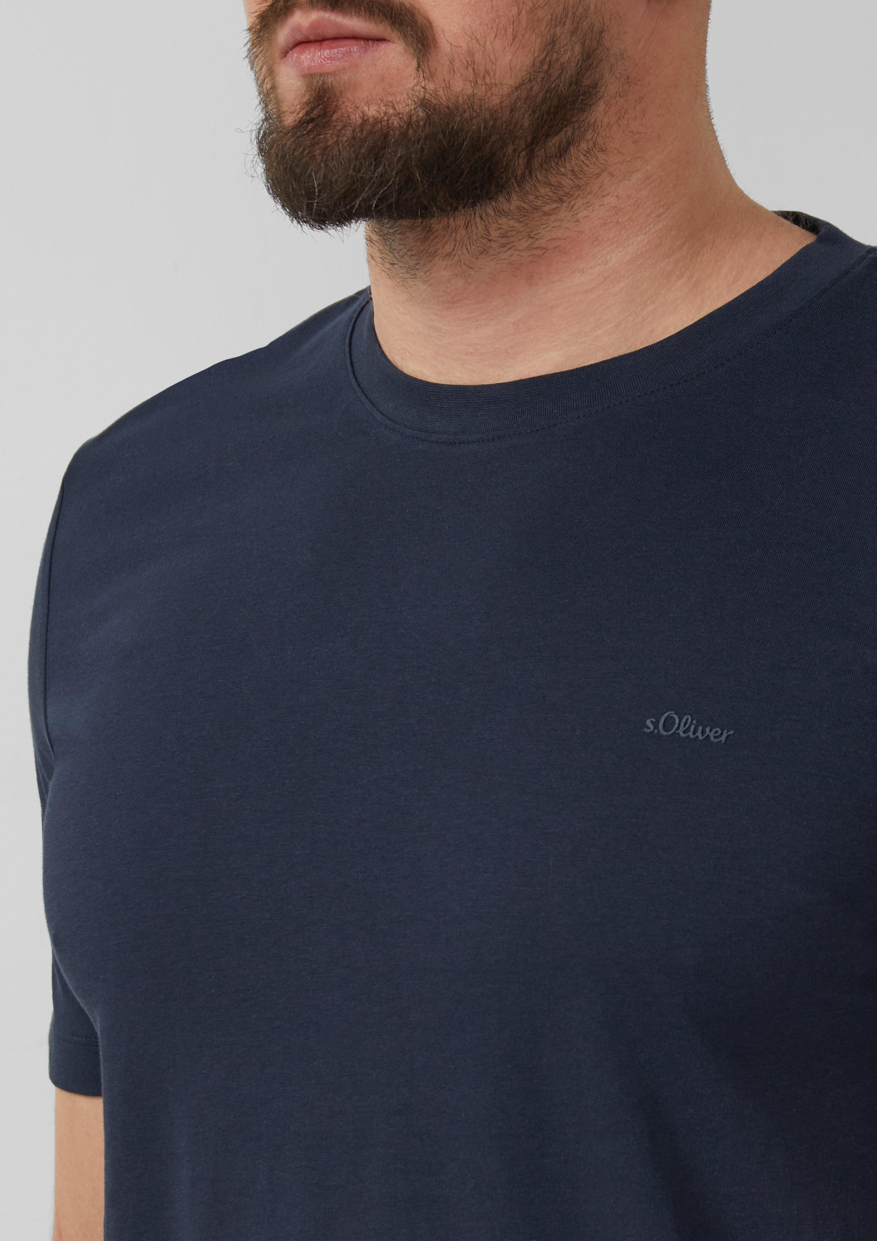 Baumwoll-T-Shirt mit Logo-Print