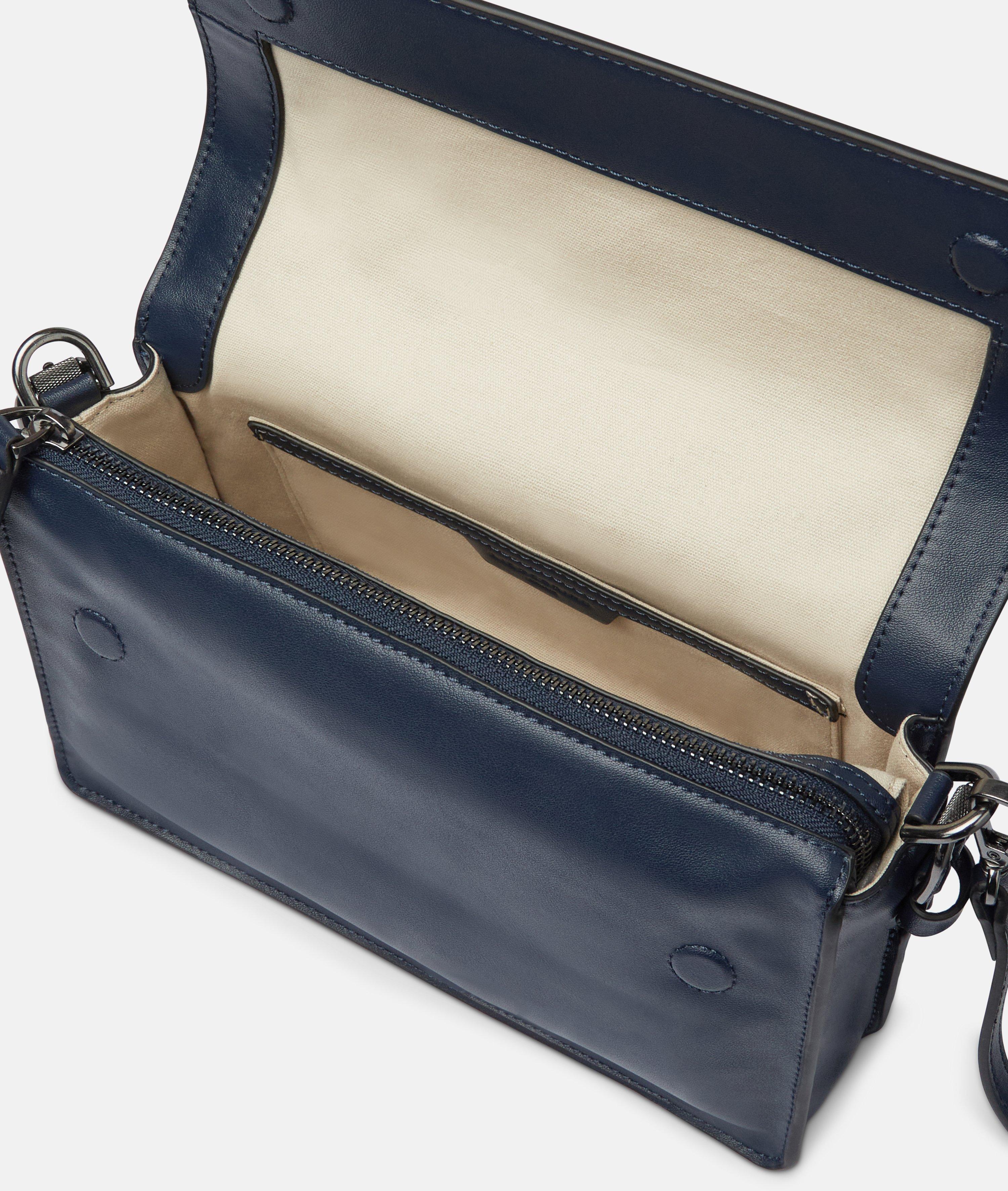 Audrey Crossbody S in blau, beige & schwarz