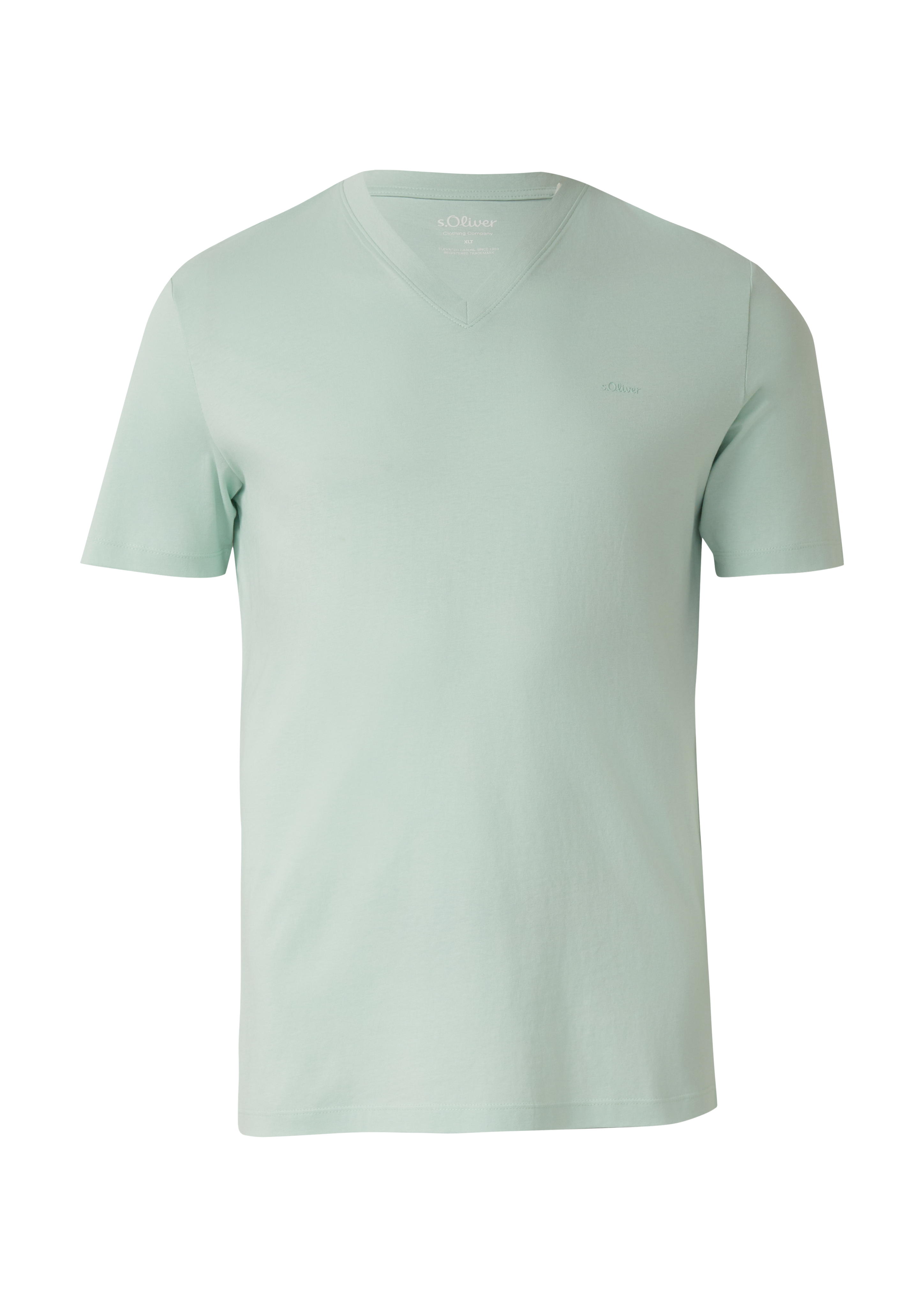 Katoenen V-hals T-shirt