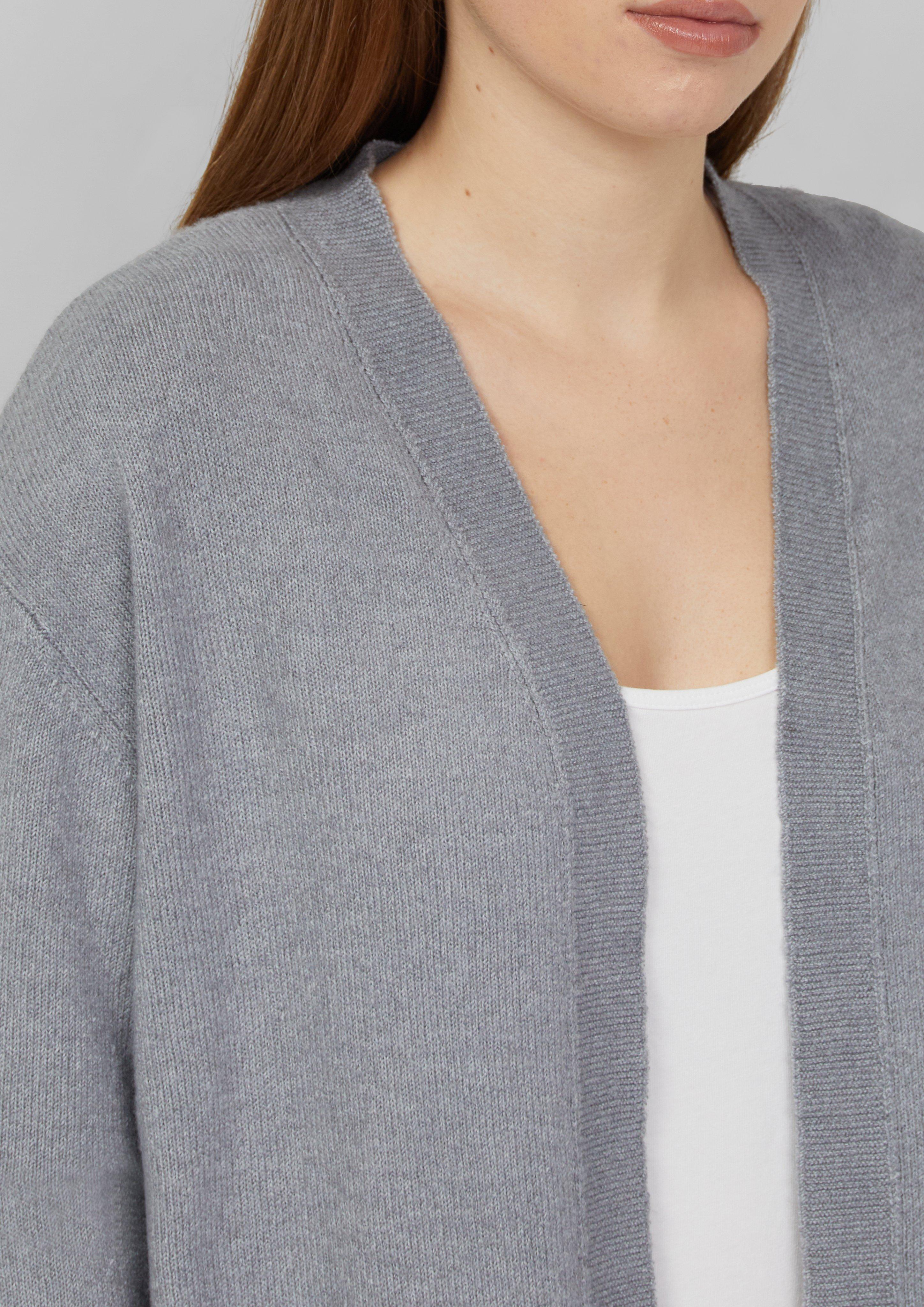 Feinstrick Cardigan mit breitem Bündchen