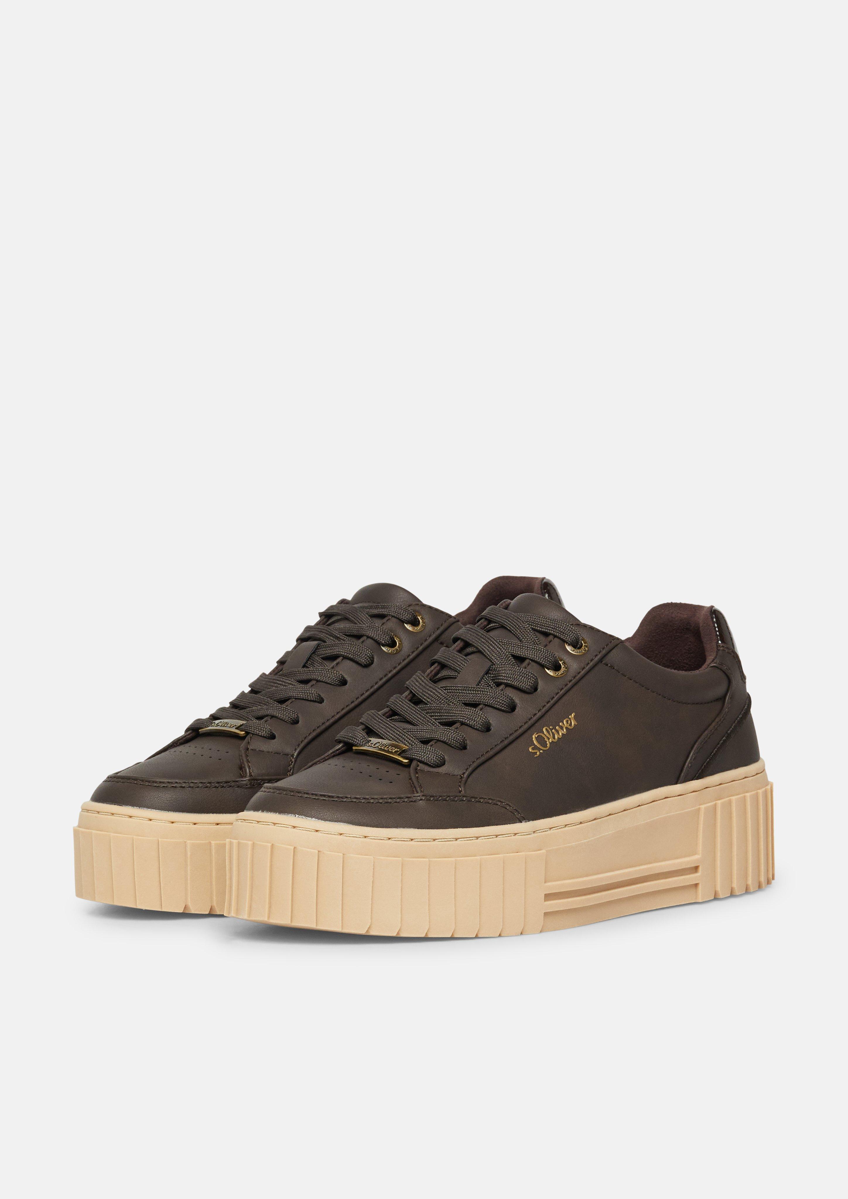 Dames Sneaker in bruin van s.Oliver