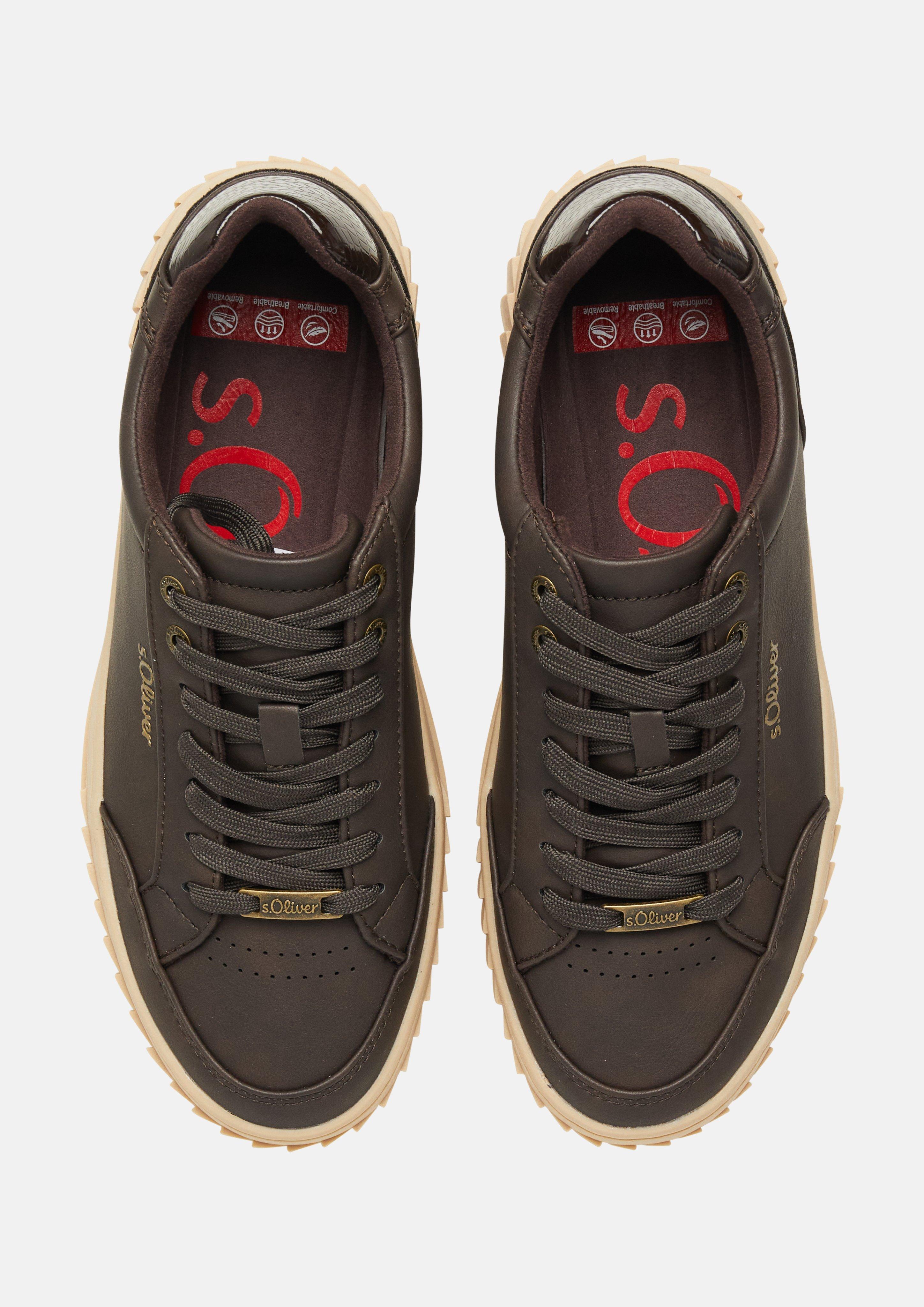 Dames Sneaker in bruin van s.Oliver