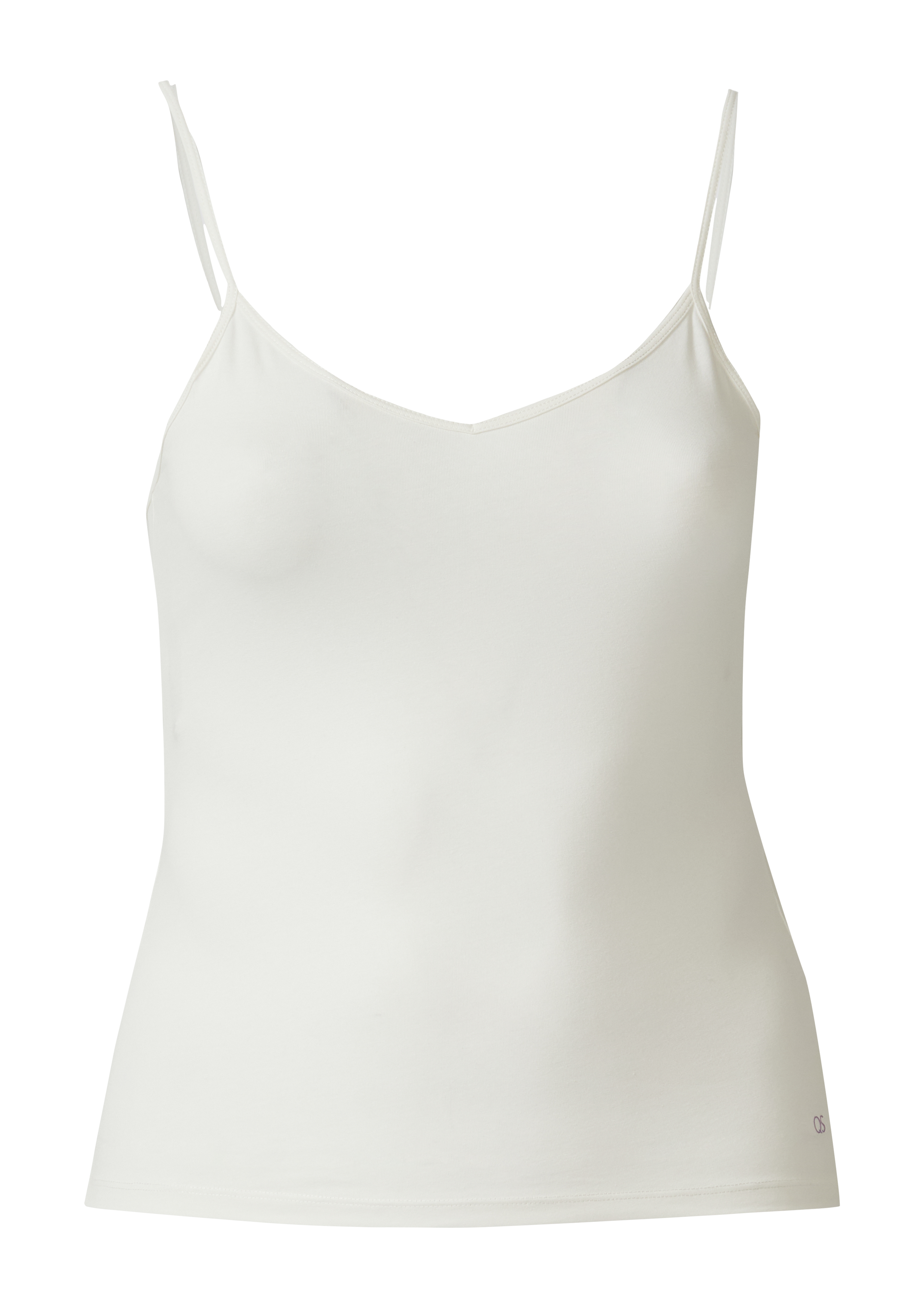 Top met elastische spaghettibandjes