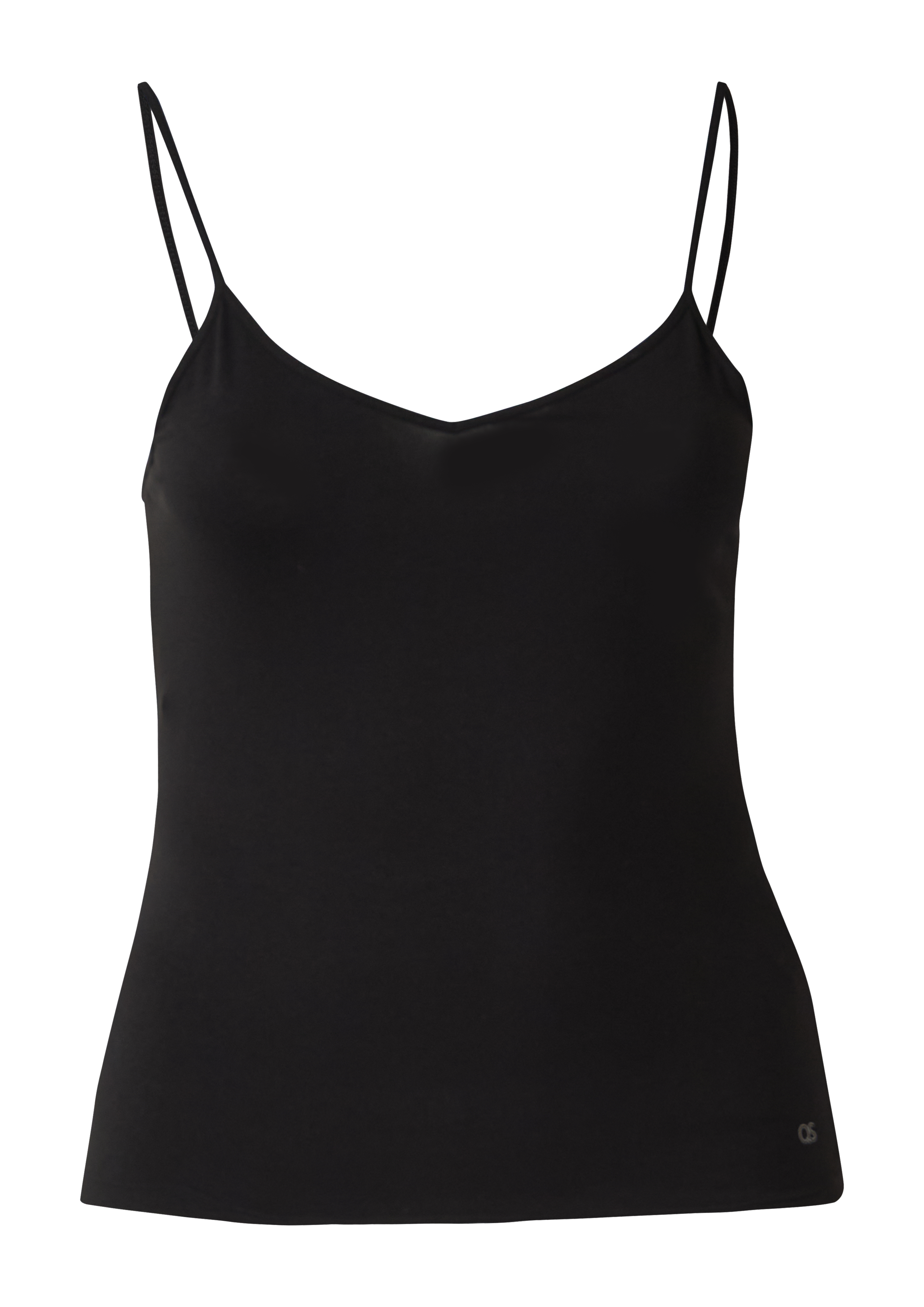 Top met elastische spaghettibandjes