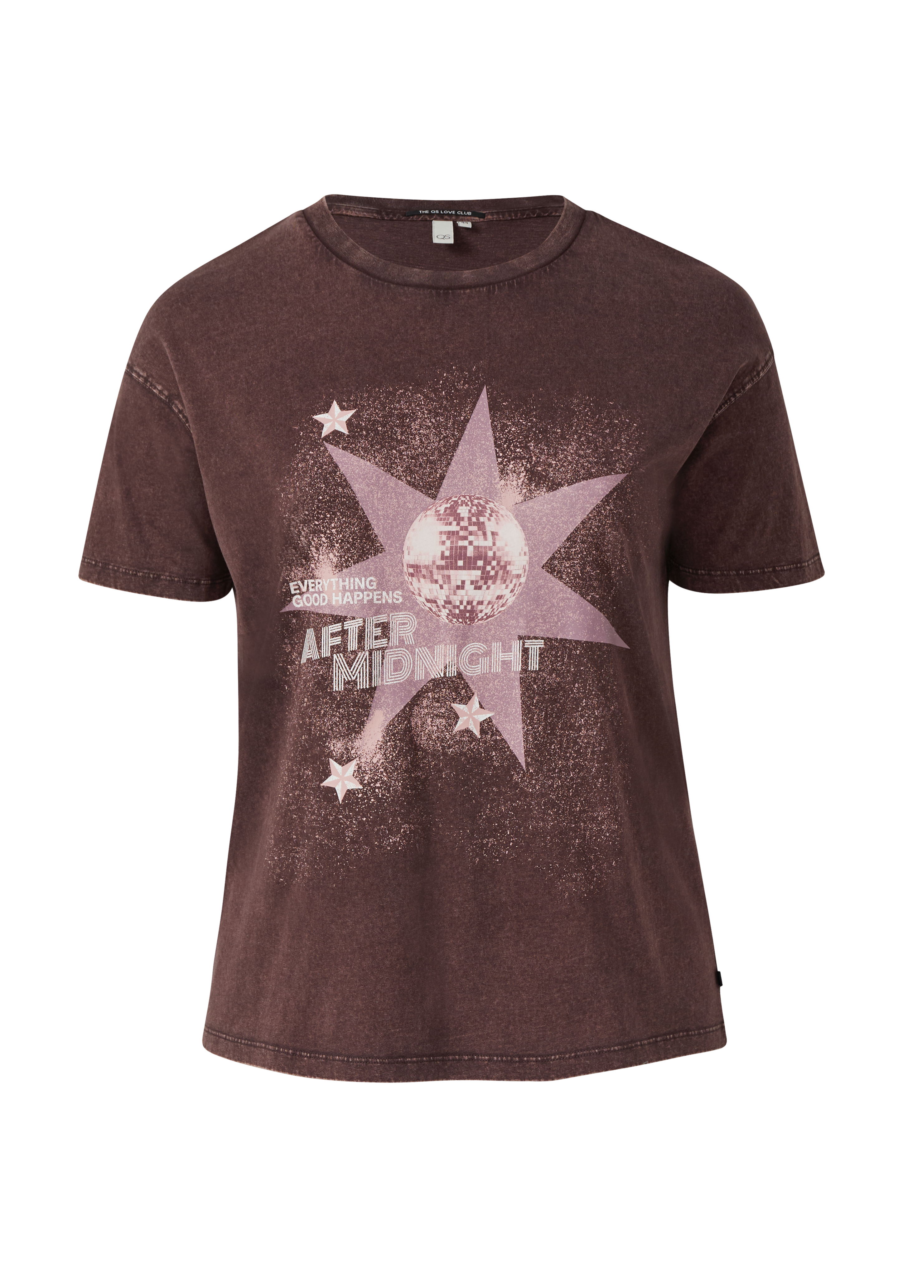Shirt met gewassen print