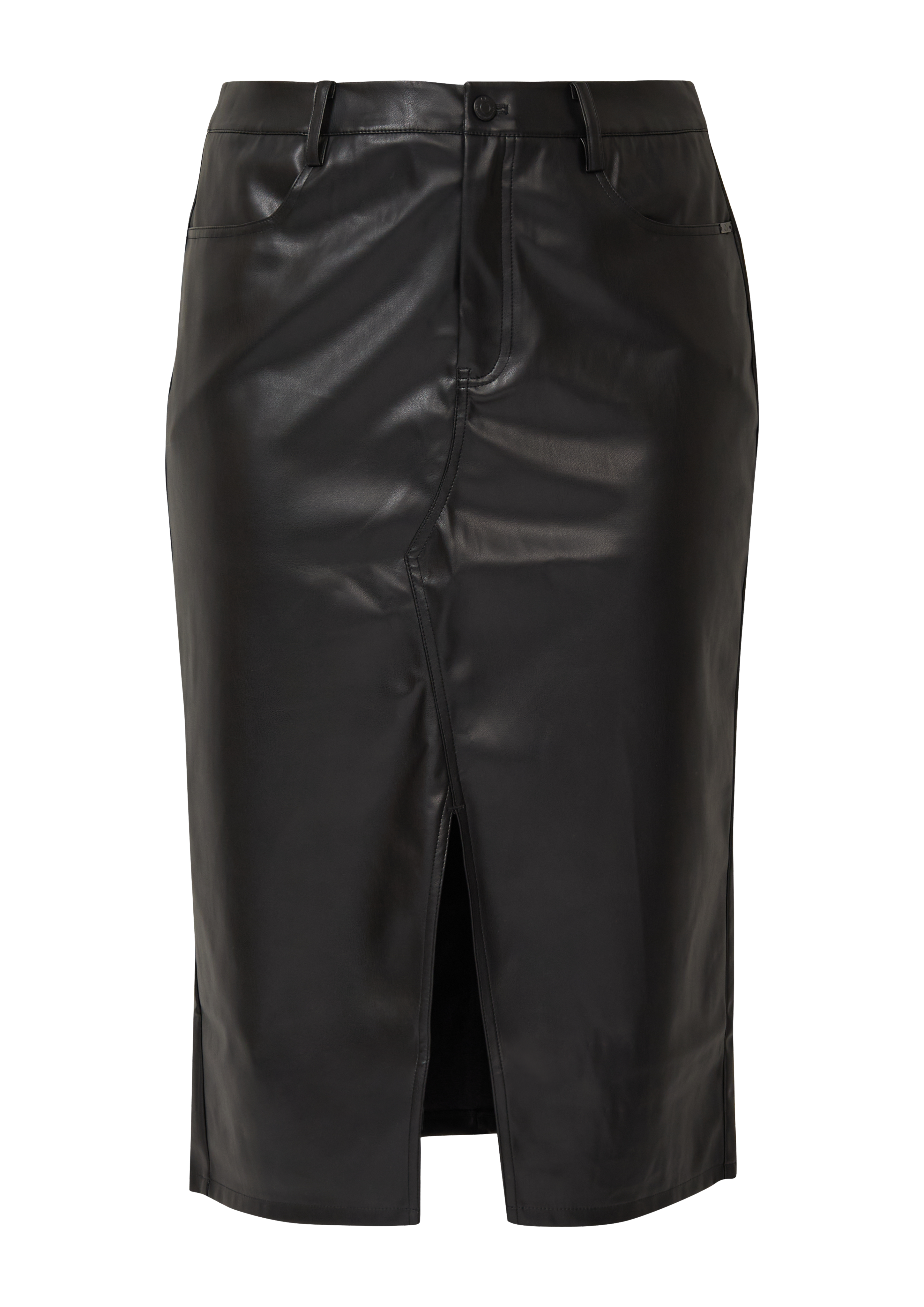 Rok in lederlook