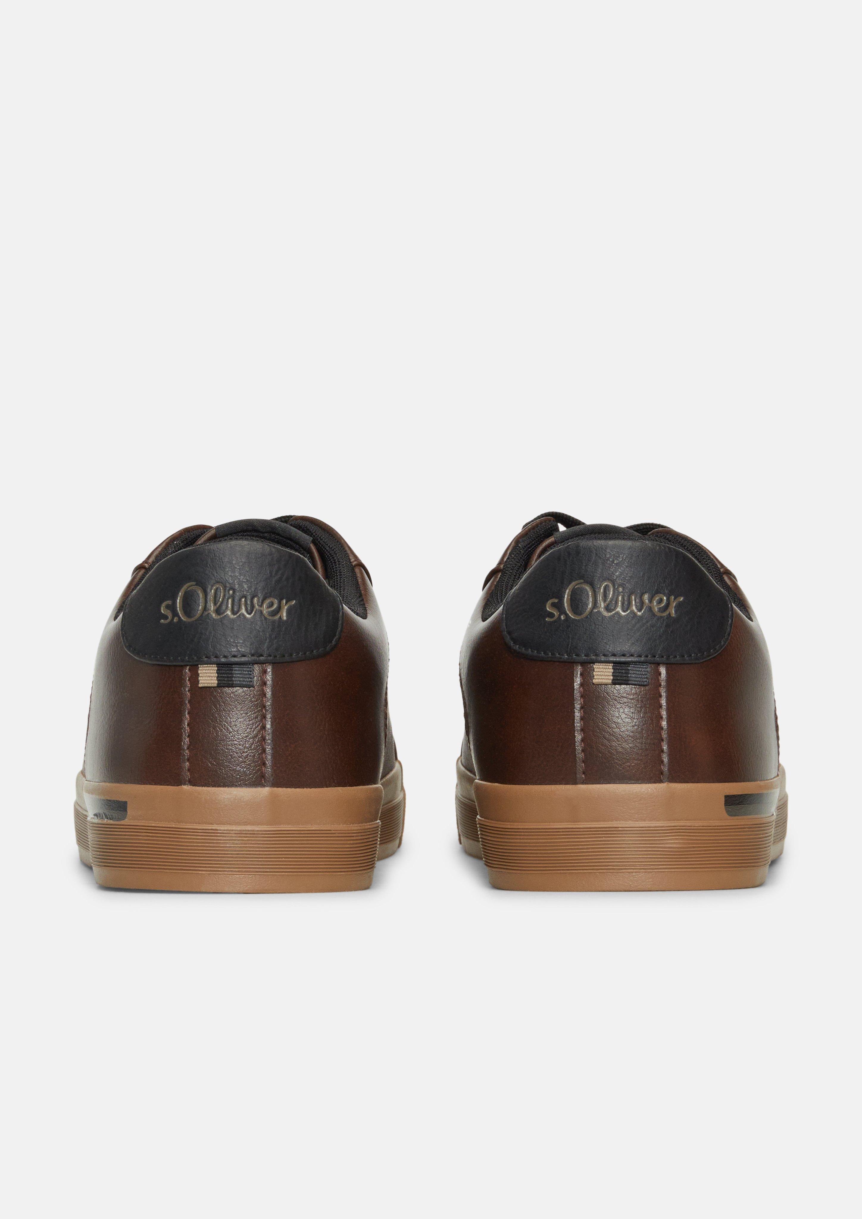 Herren Sneaker in Leder-Optik in braun von s.Oliver