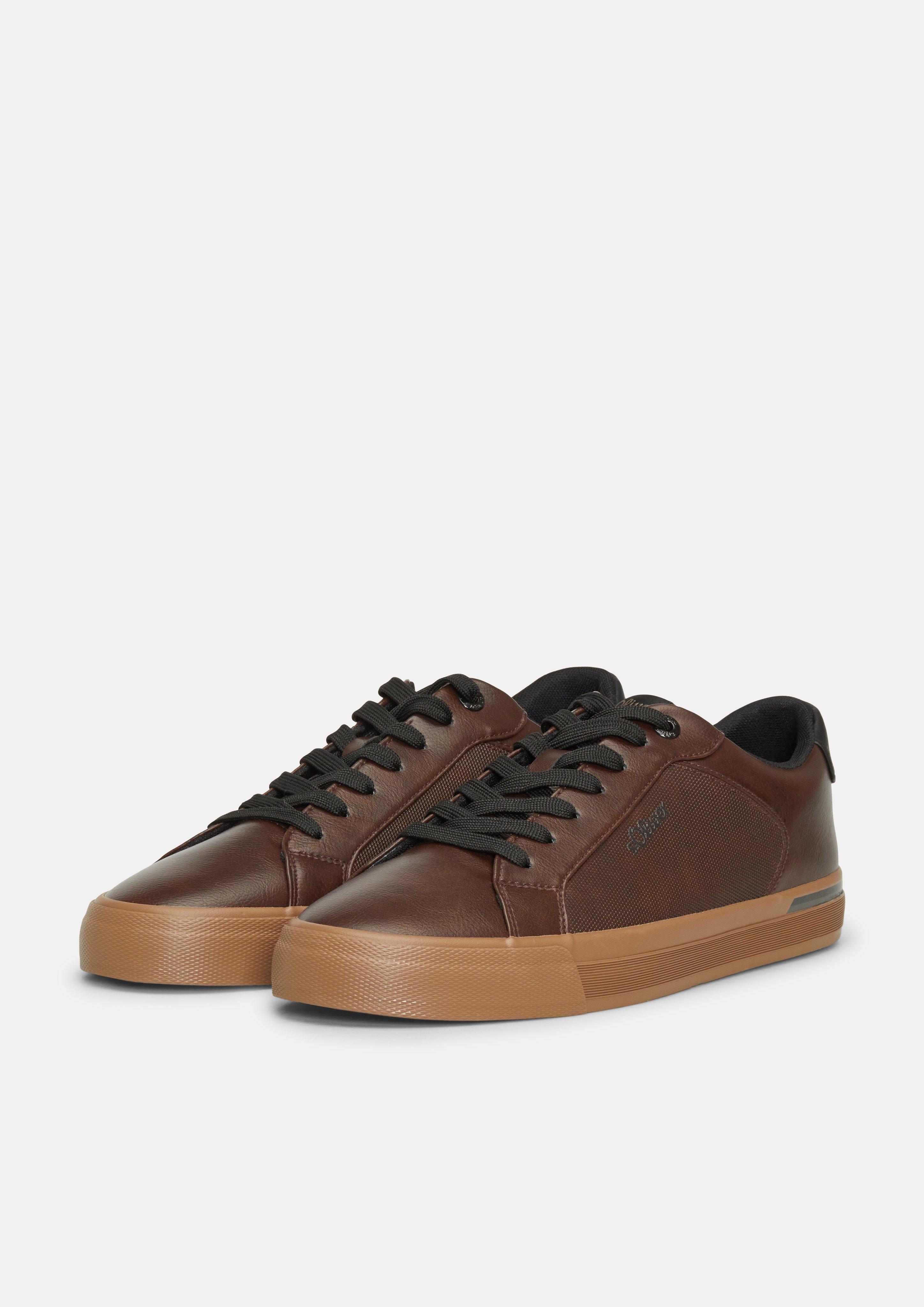 Herren Sneaker in Leder-Optik in braun von s.Oliver