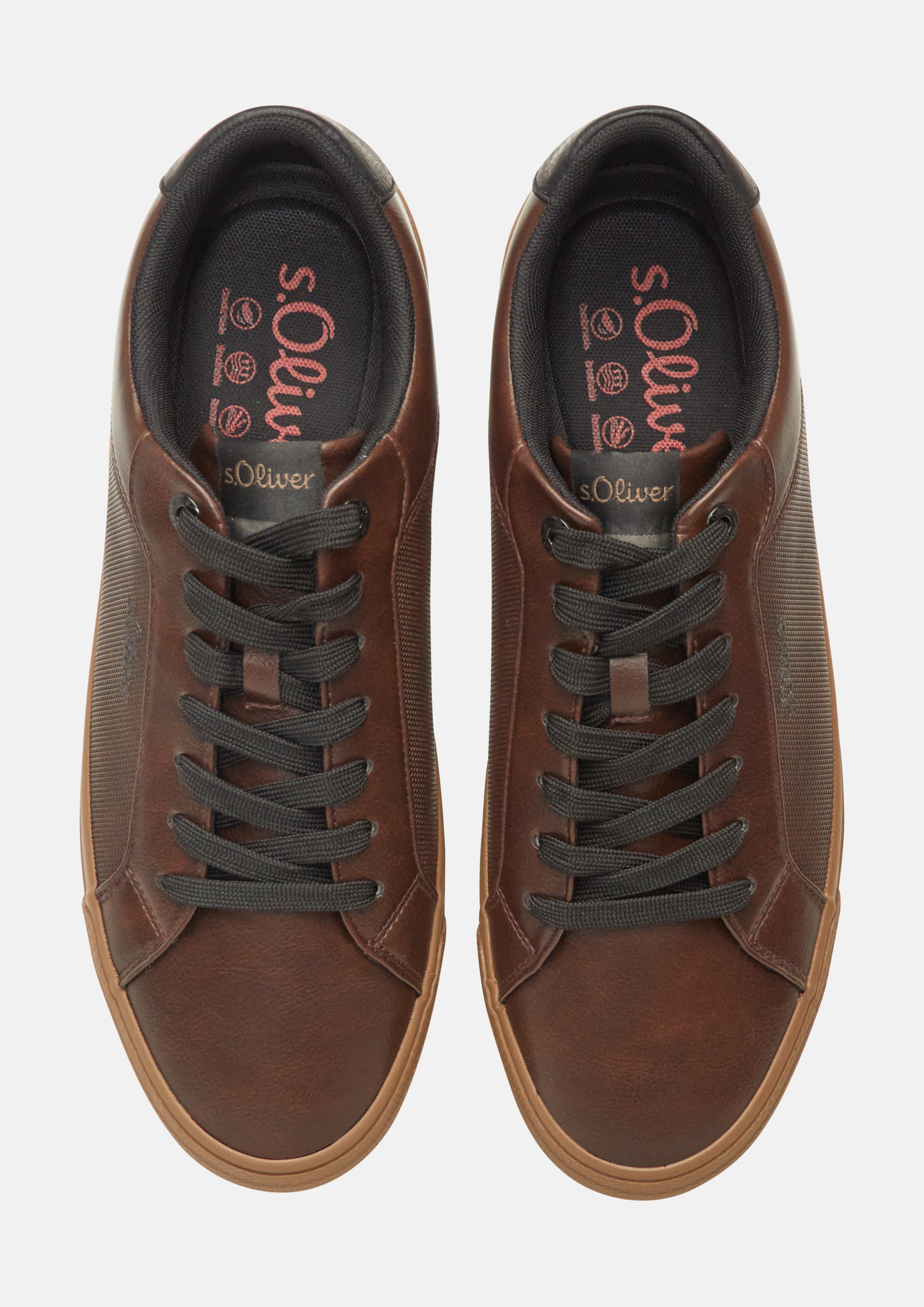 Herren Sneaker in Leder-Optik in braun von s.Oliver
