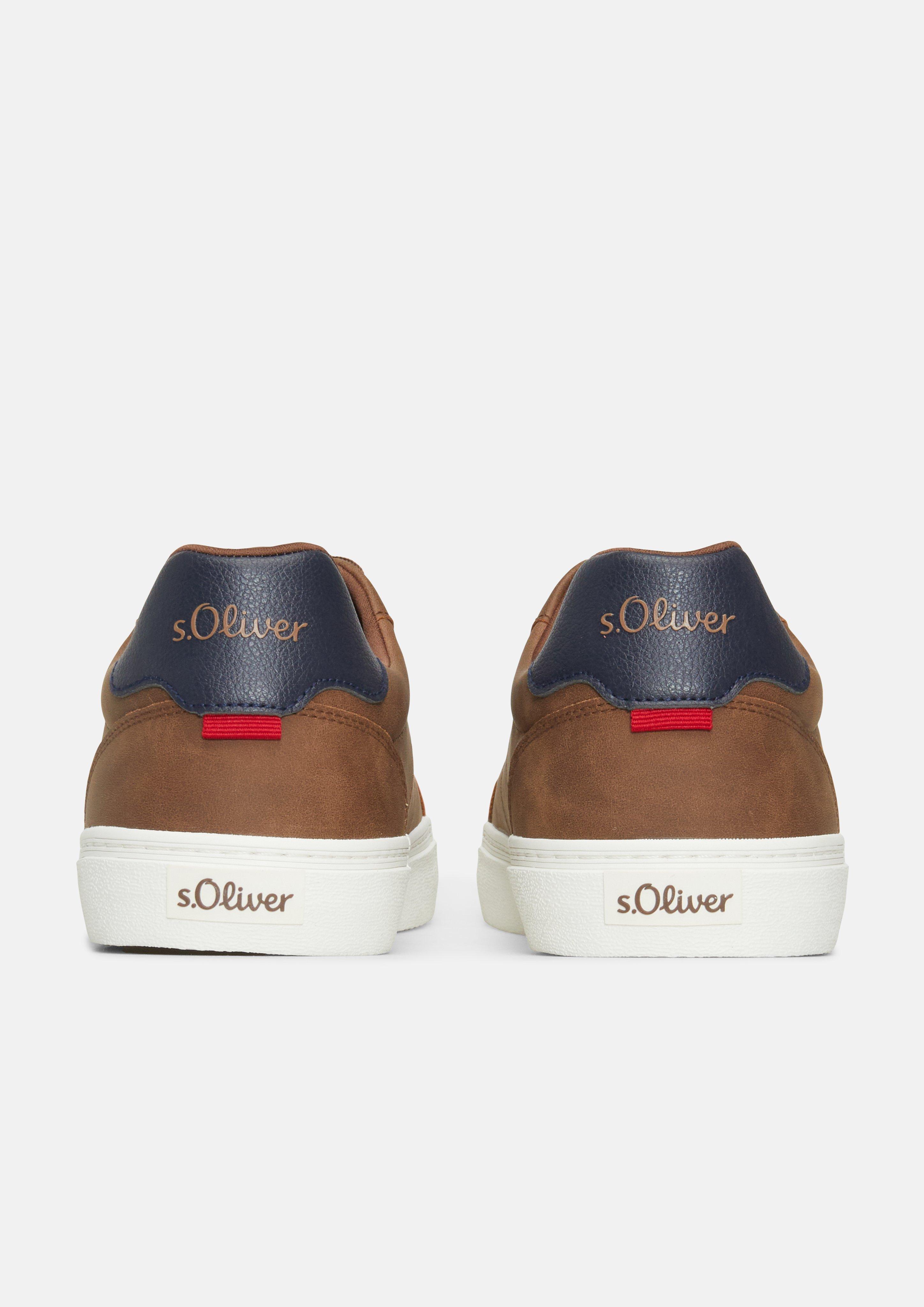 Herren Sneaker in Leder-Optik in braun von s.Oliver