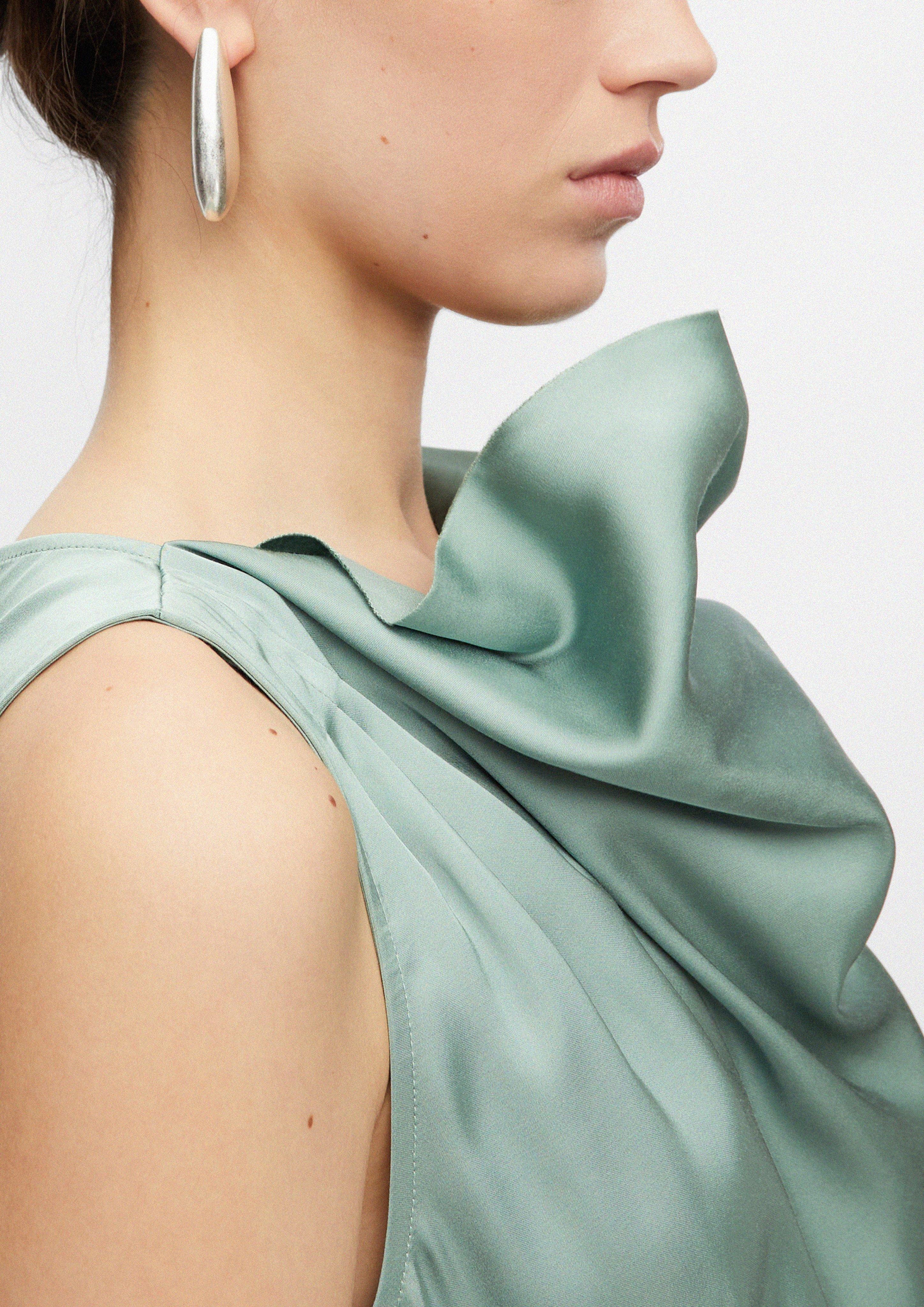 Bluse in grün von COMMA