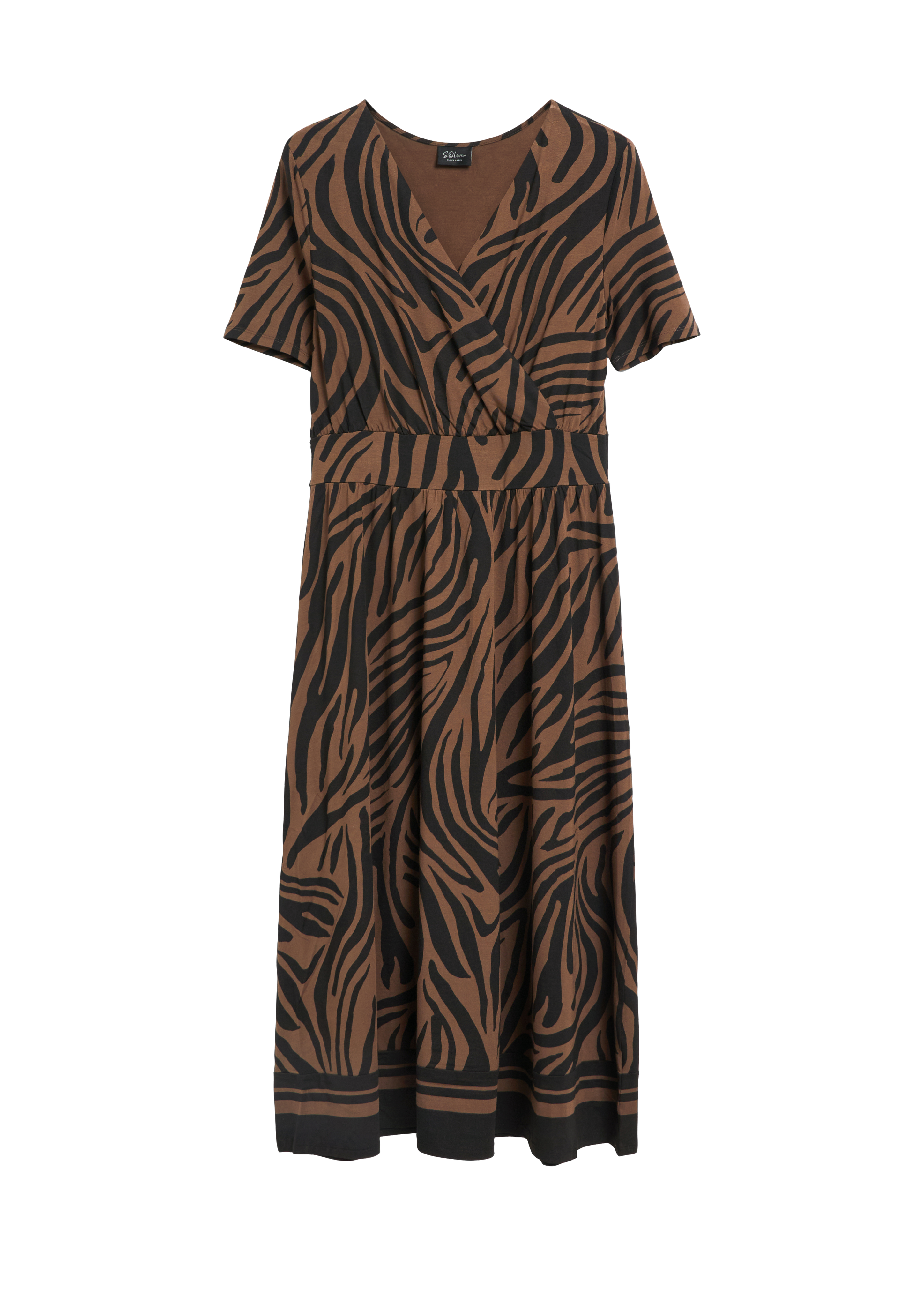 Midi-Wickelkleid aus Viskosemix 