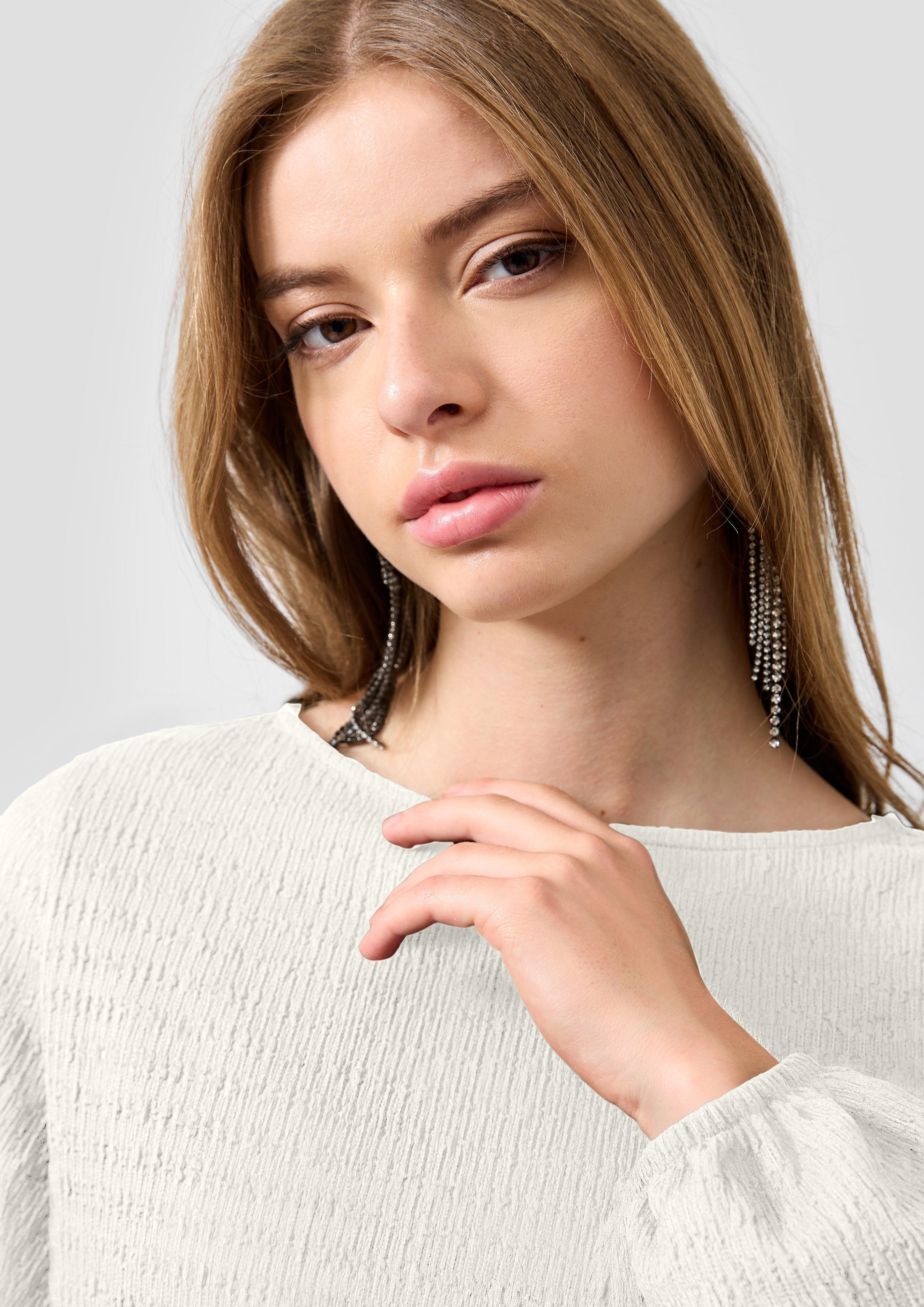 Shirt aus strukturierter Ware