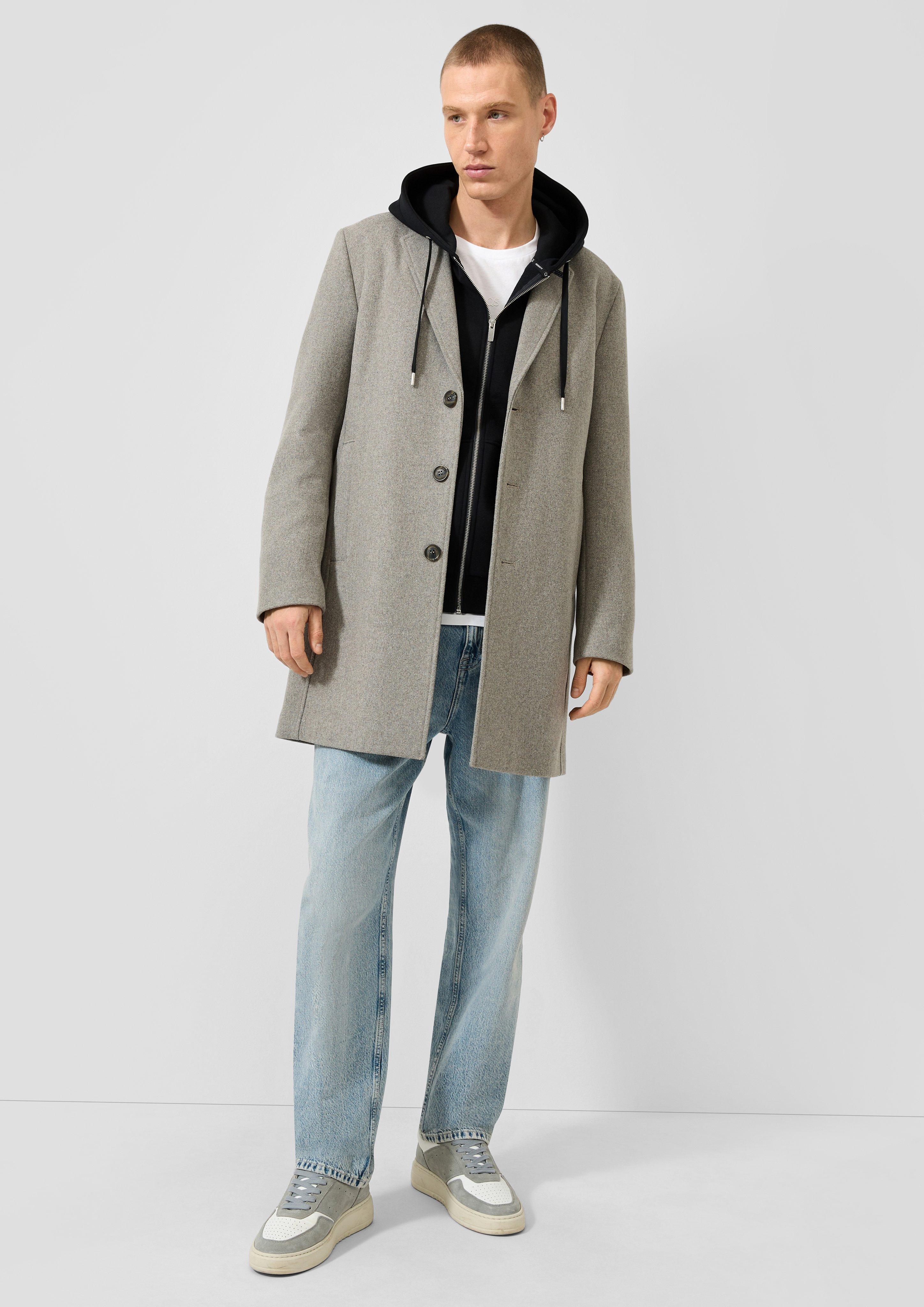 Hommes Manteau d'extérieur en brun de QS