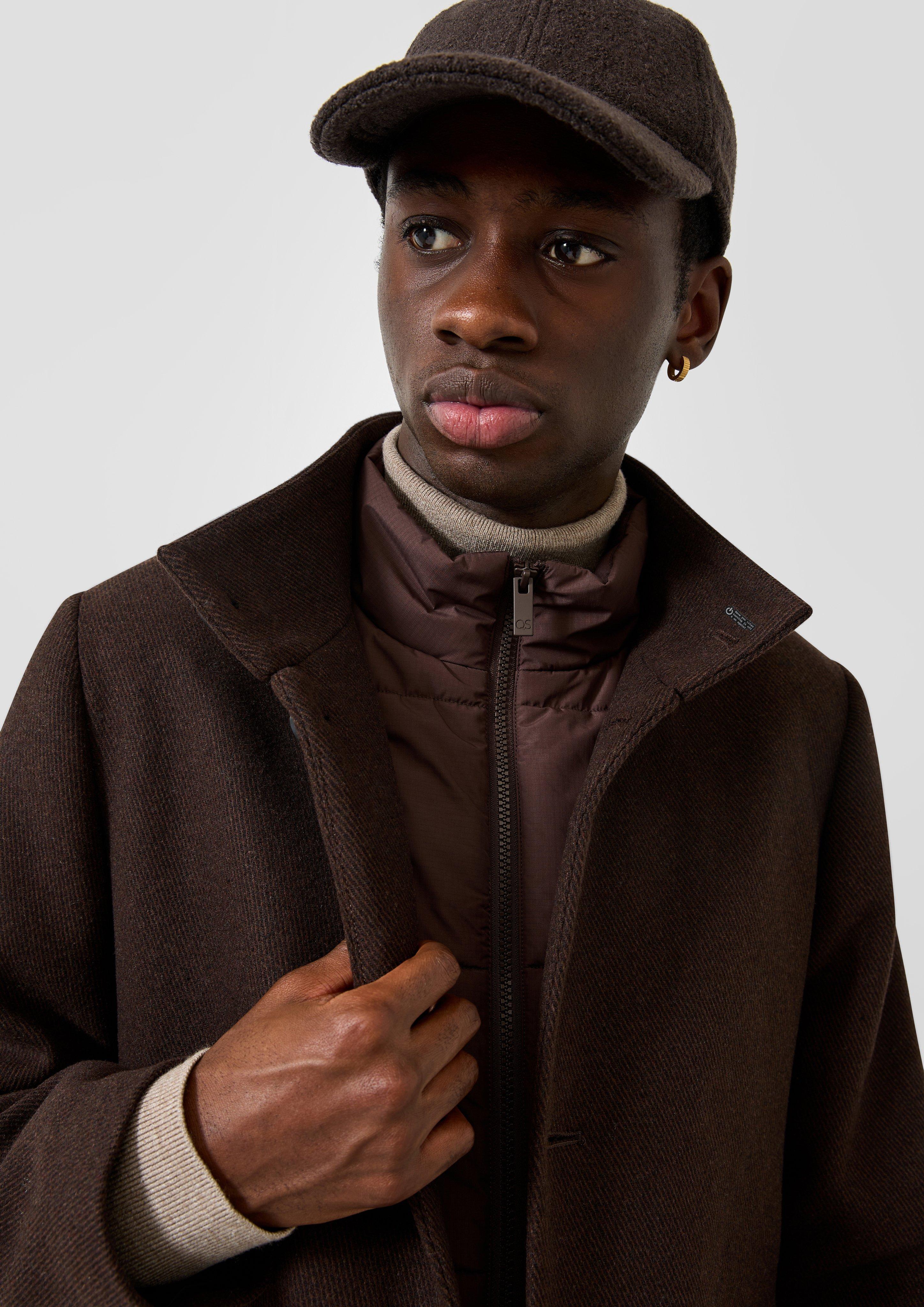 Hommes Manteau d'extérieur en brun de QS