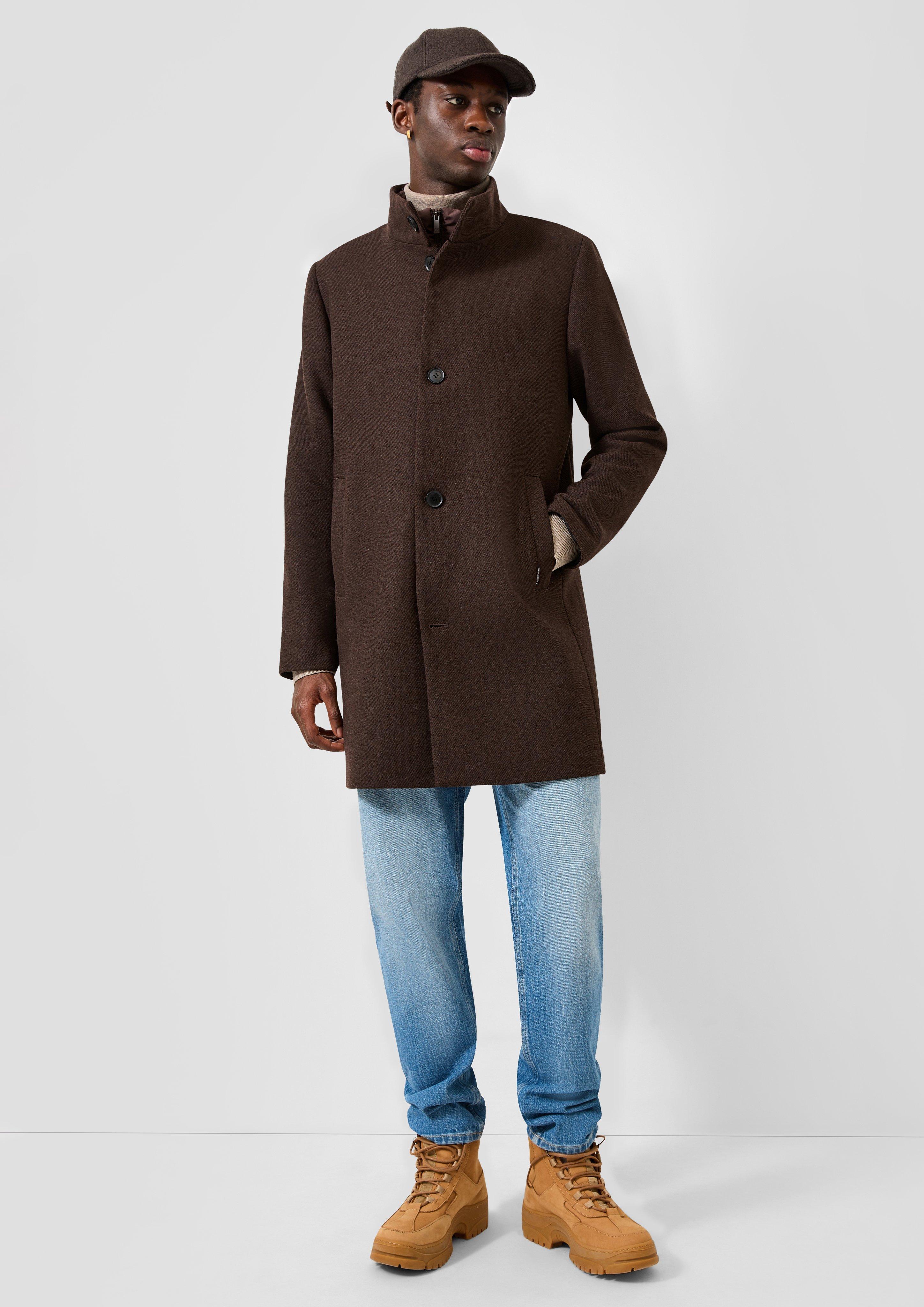 Hommes Manteau d'extérieur en brun de QS