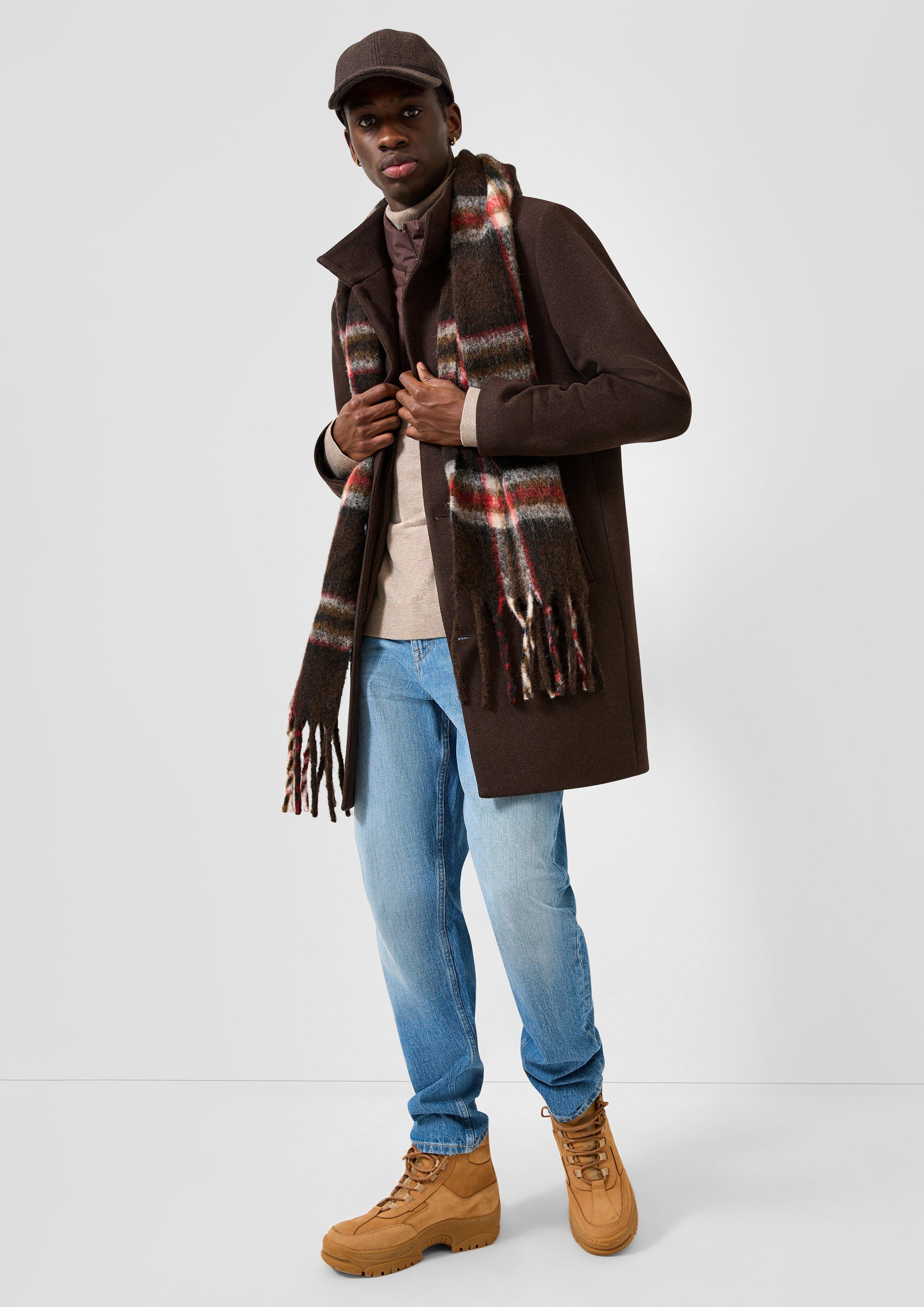 Hommes Manteau d'extérieur en brun de QS