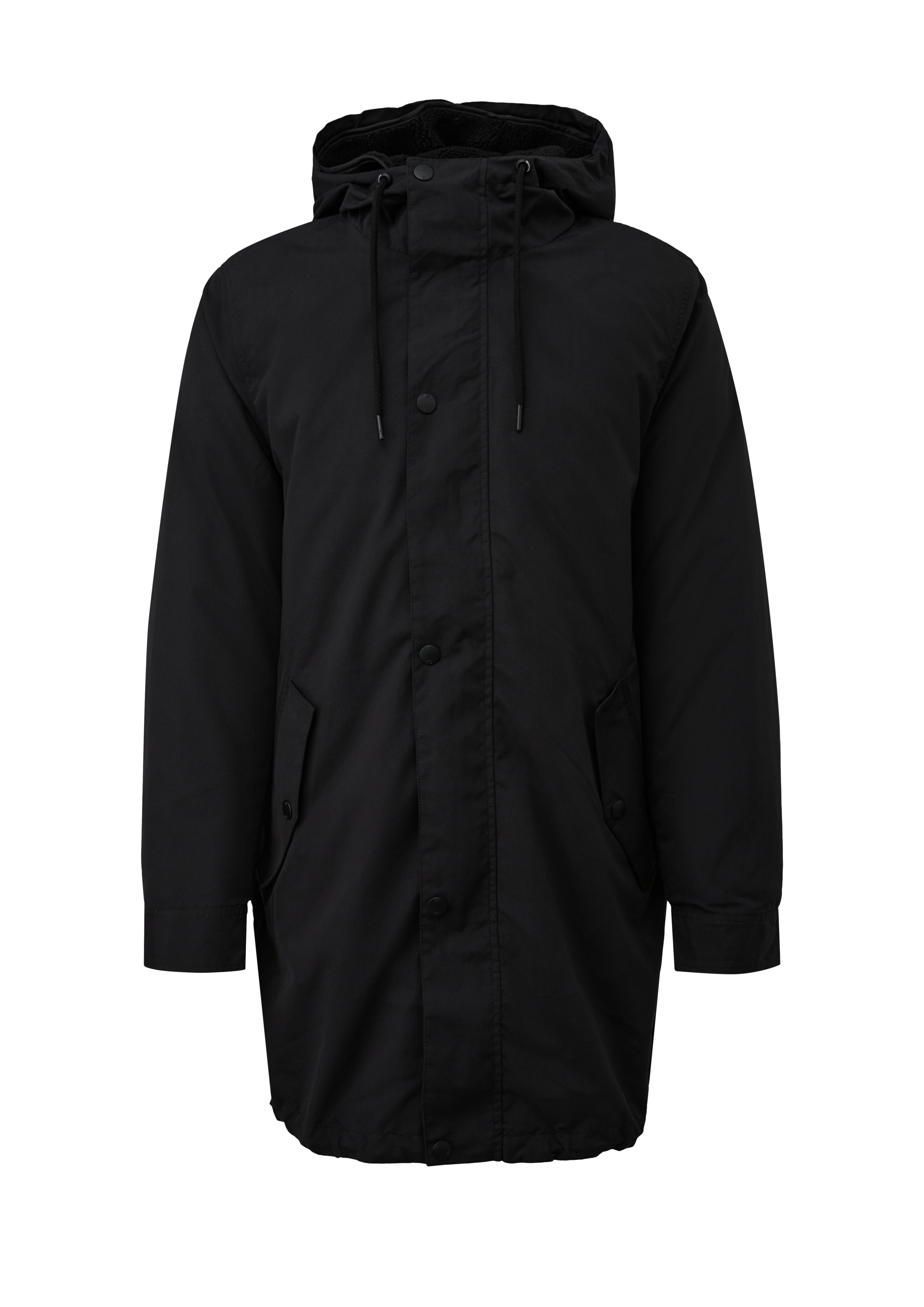 Parka met capuchon en uitneembare gewatteerde voering