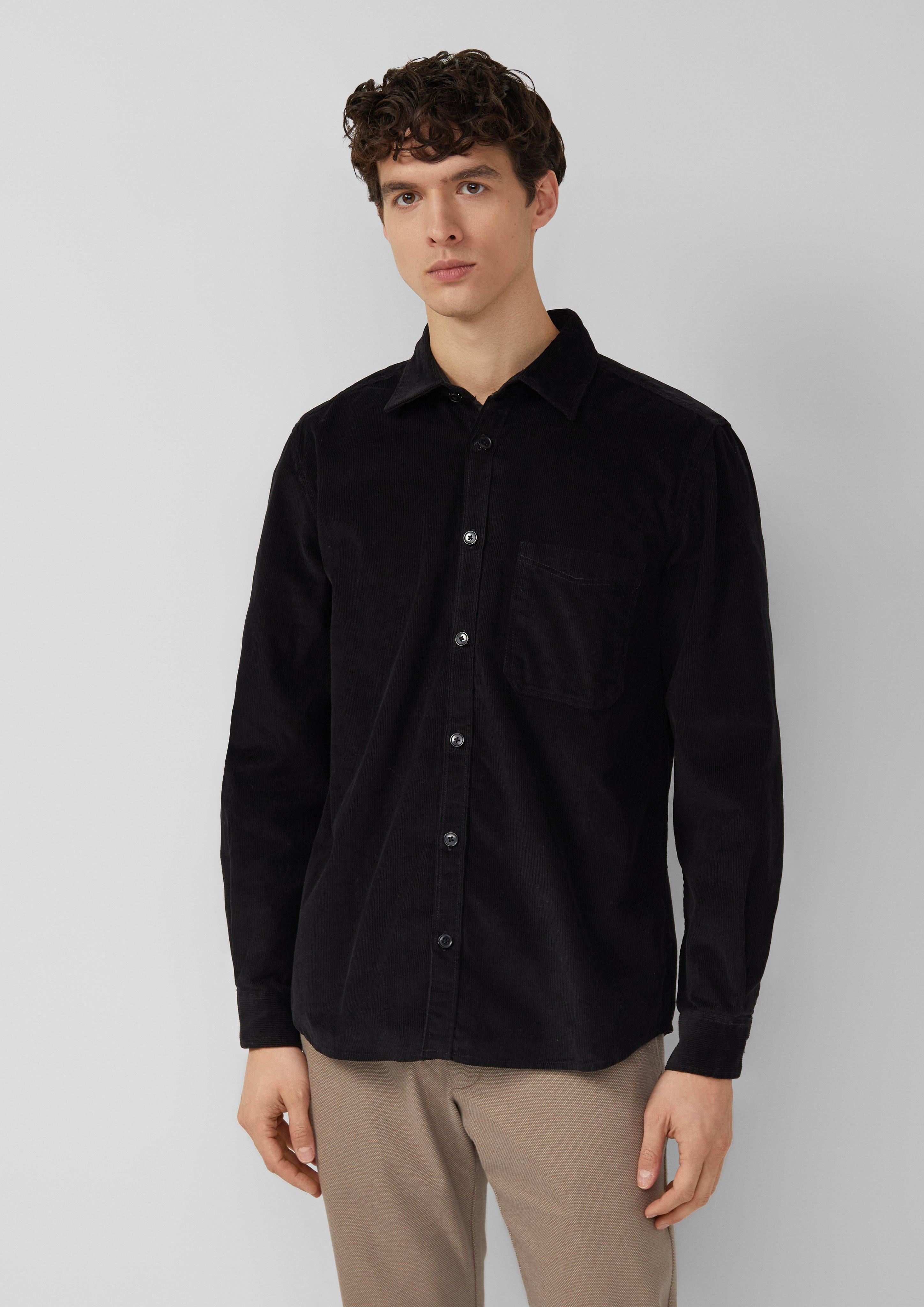 Thumbnail - Regular Fit: Baumwollhemd aus Cord mit Brusttasche