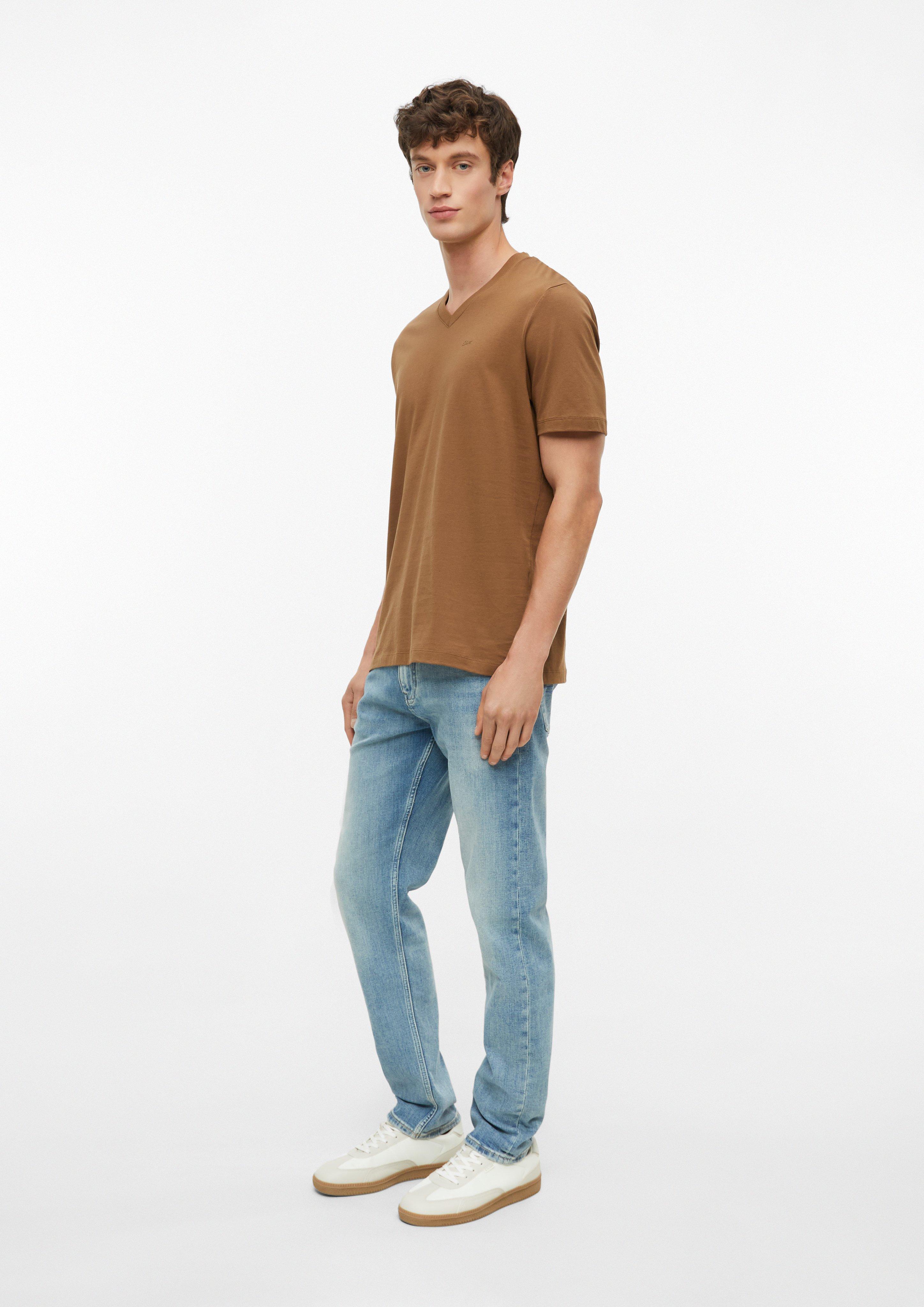Hommes T-shirt en brun de s.Oliver