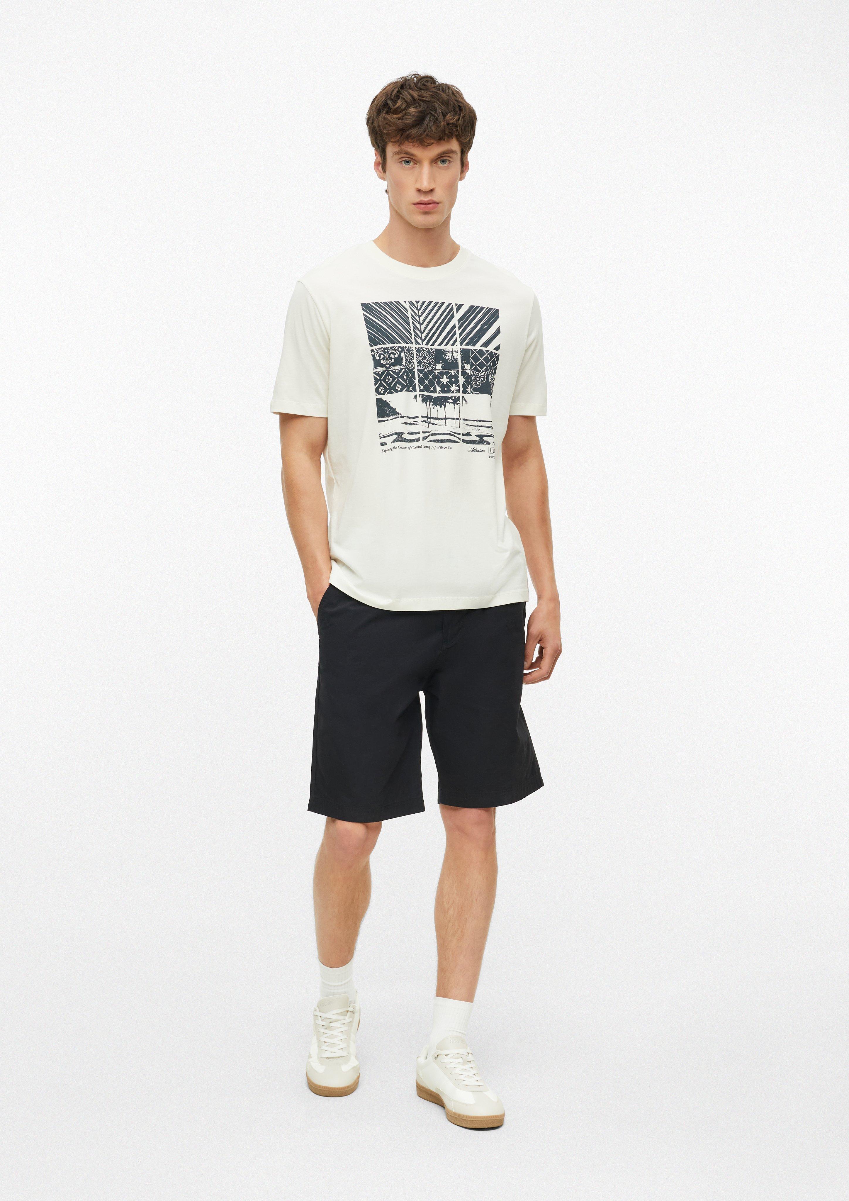 Herren T-Shirt in creme von s.Oliver