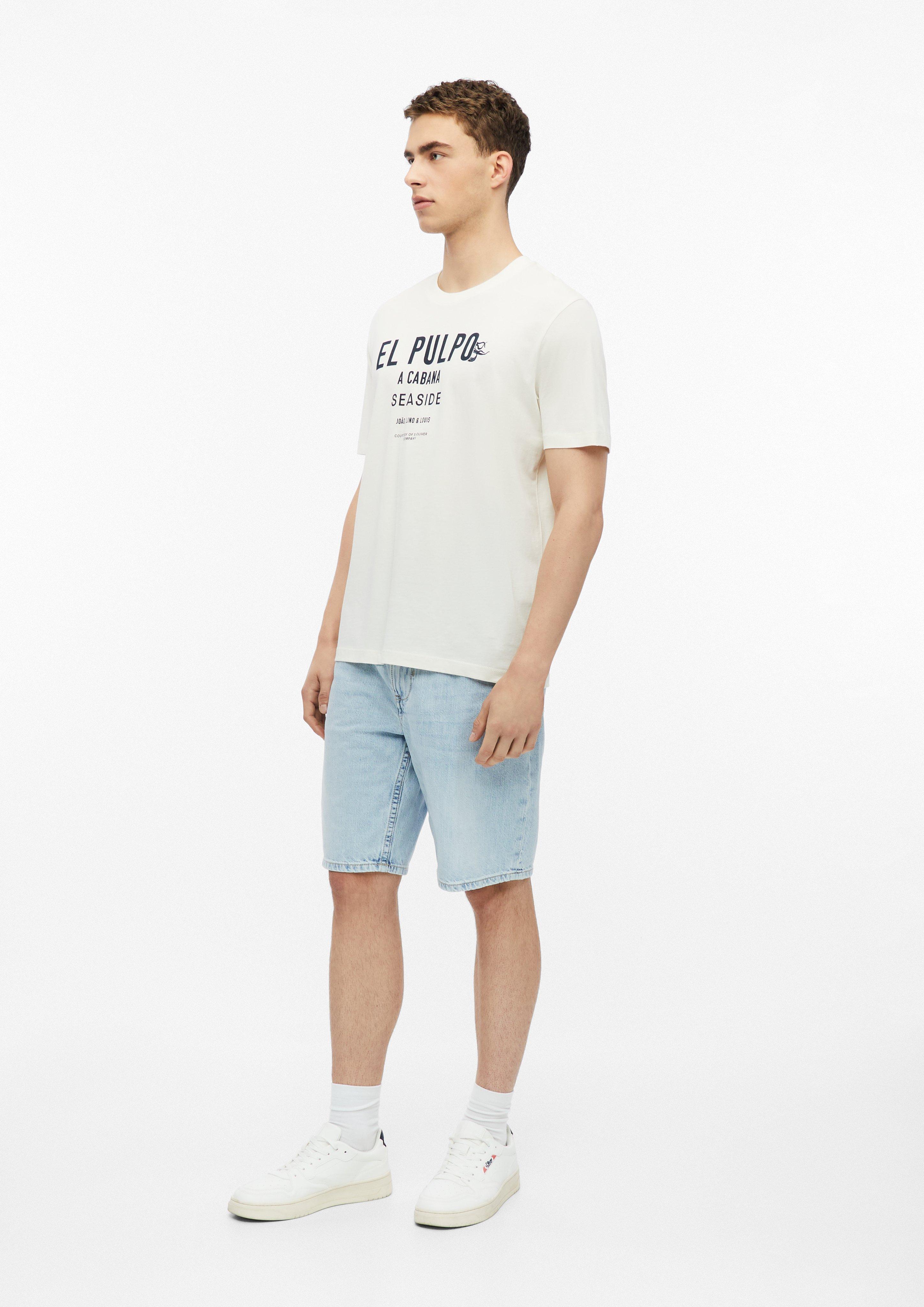 Heren T-Shirt in crème van s.Oliver
