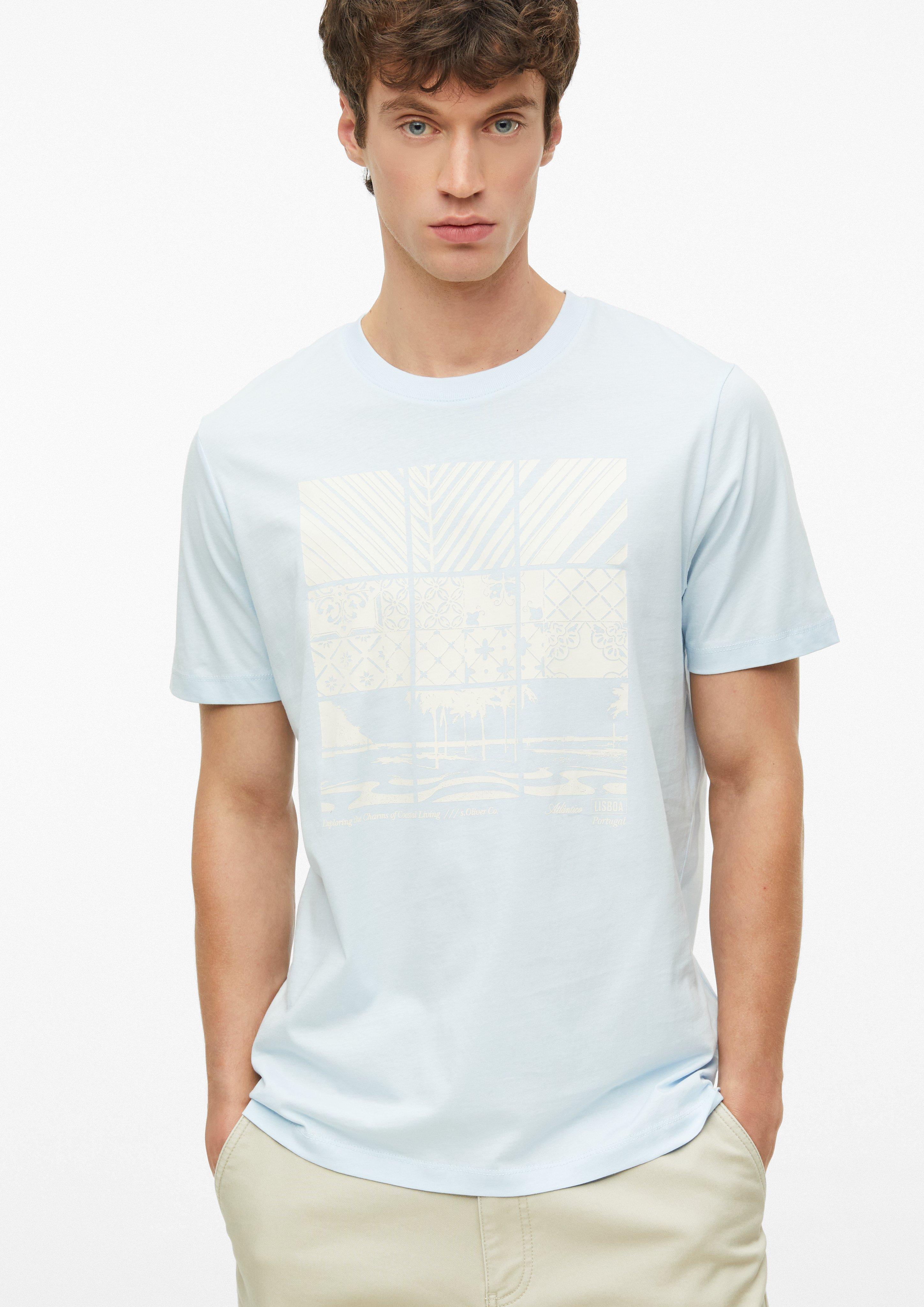 Herren T-Shirt in blau von s.Oliver