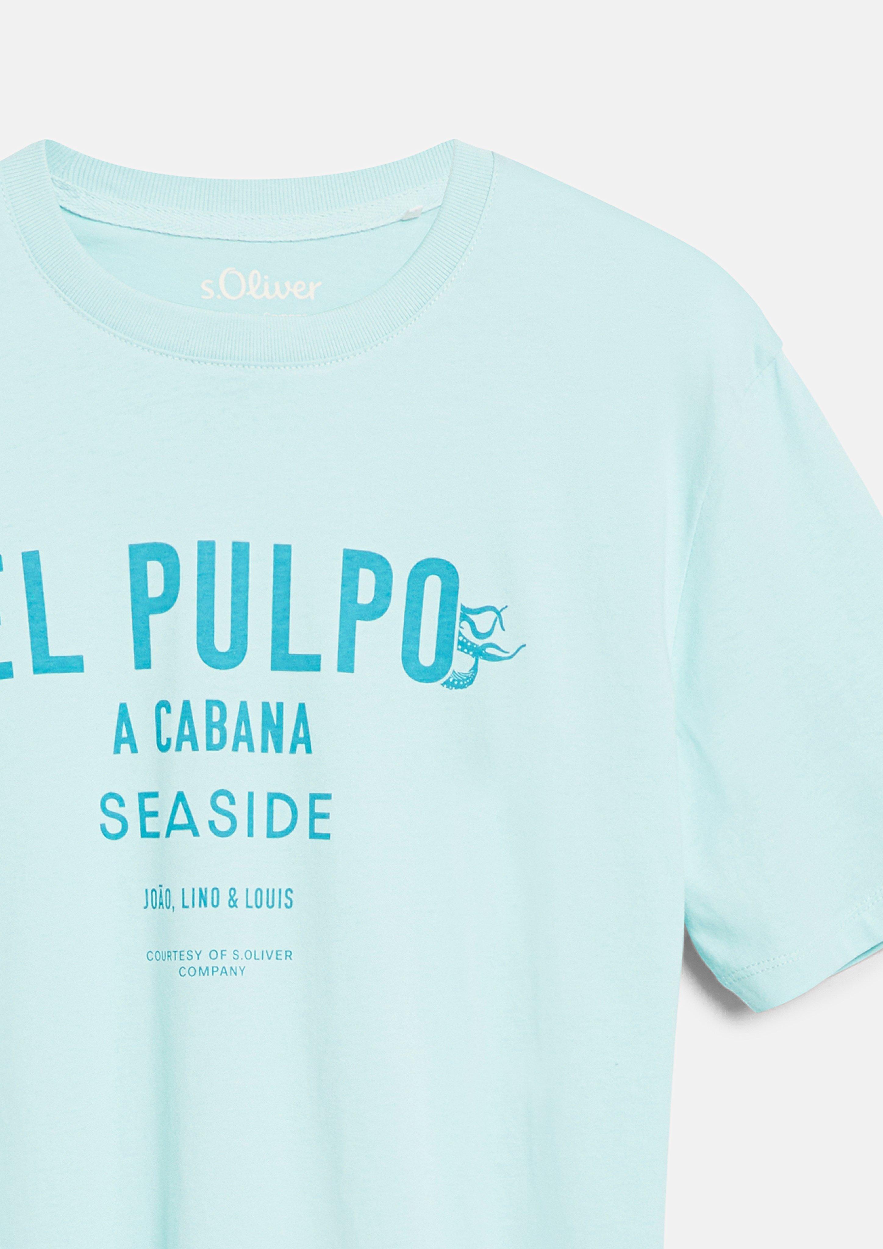 Hommes T-shirt en turquoise de s.Oliver