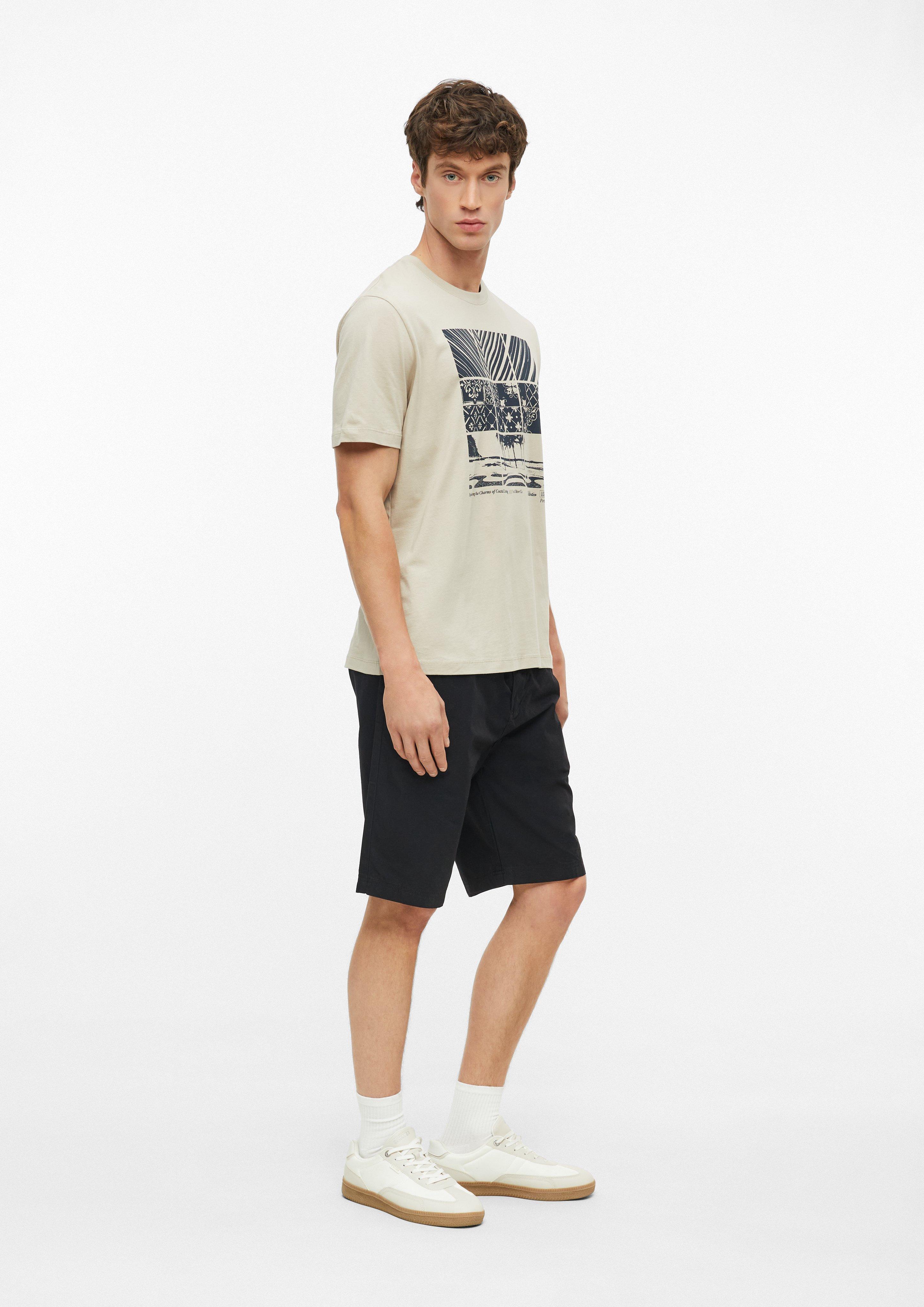 Men T-shirt in beige by s.Oliver