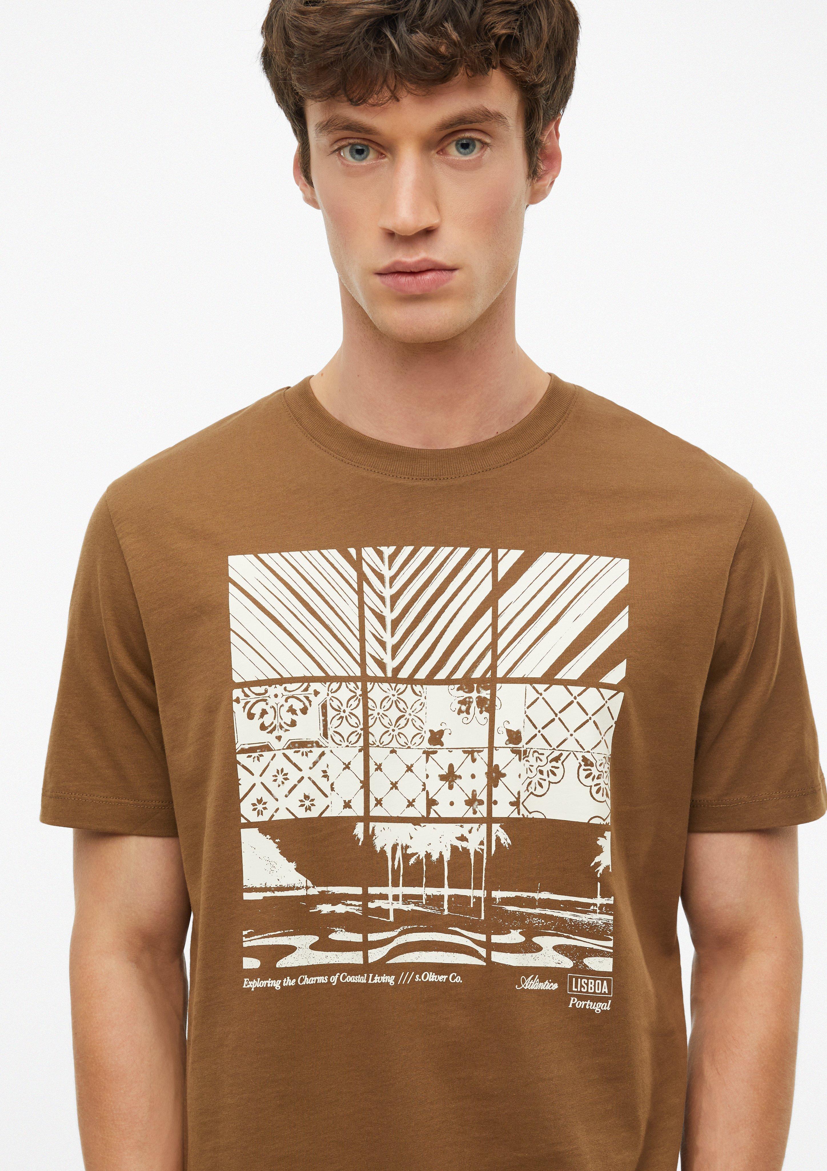 Herren T-Shirt in braun von s.Oliver