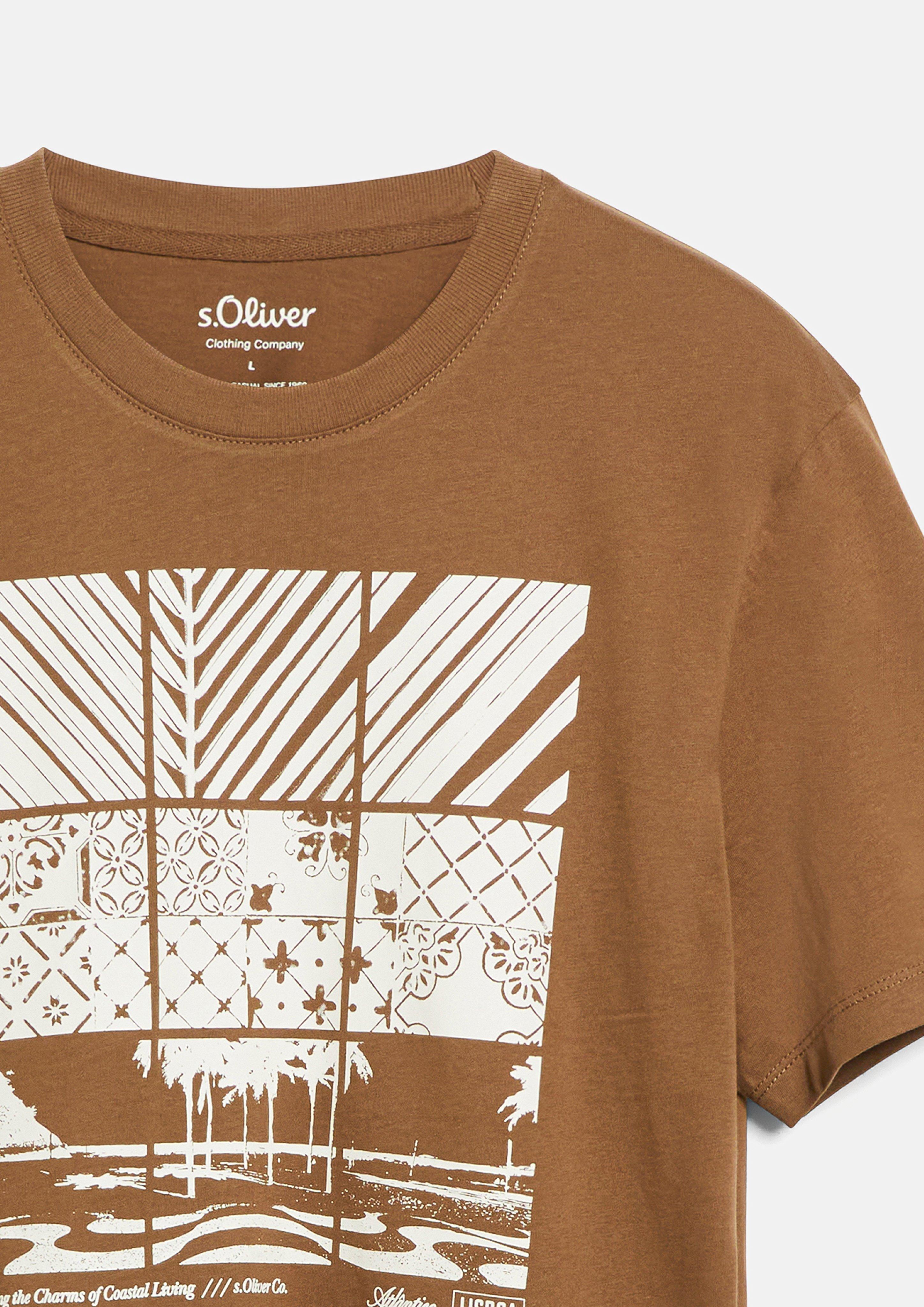 Herren T-Shirt in braun von s.Oliver