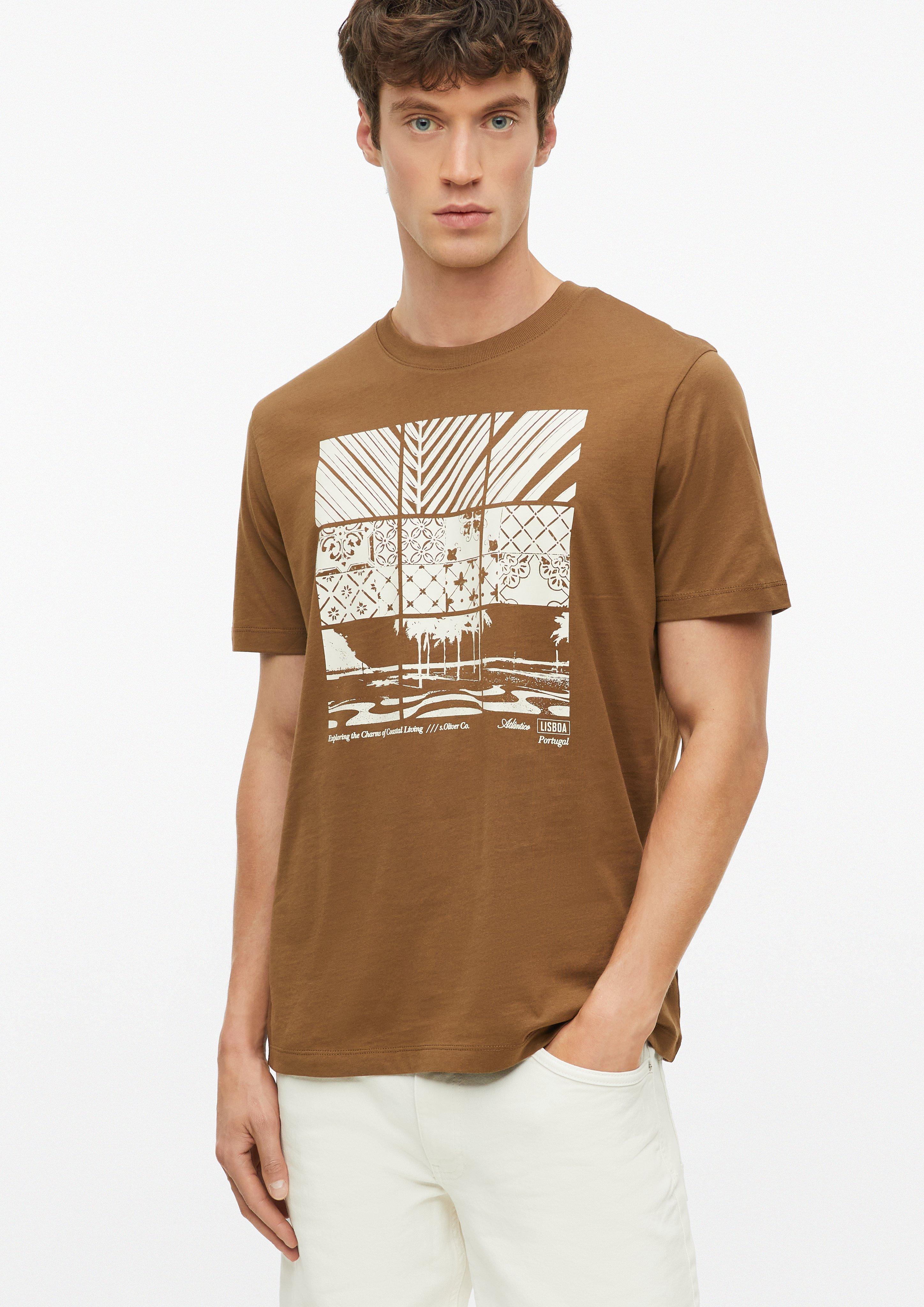 Herren T-Shirt in braun von s.Oliver