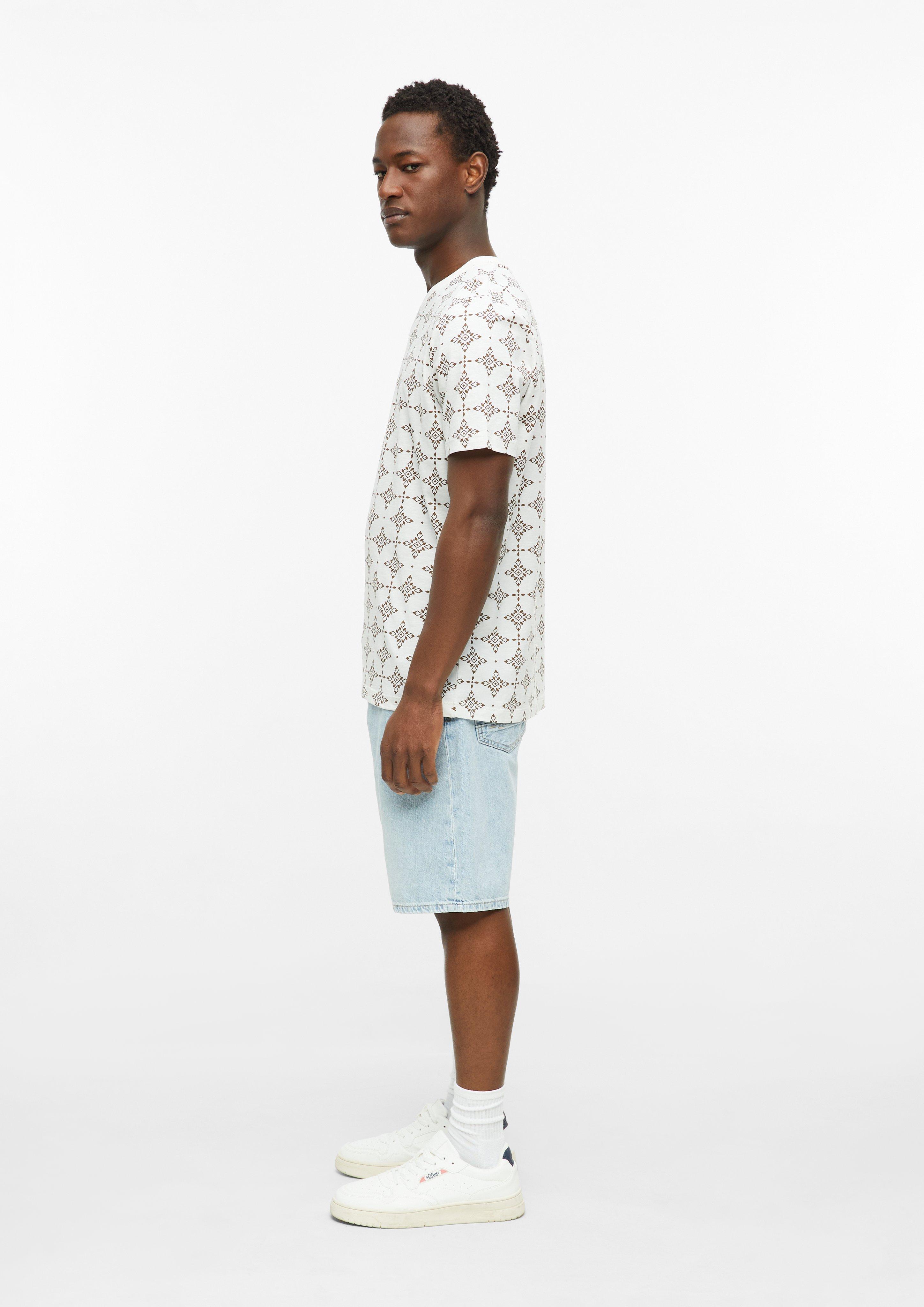 Heren T-Shirt in crème van s.Oliver