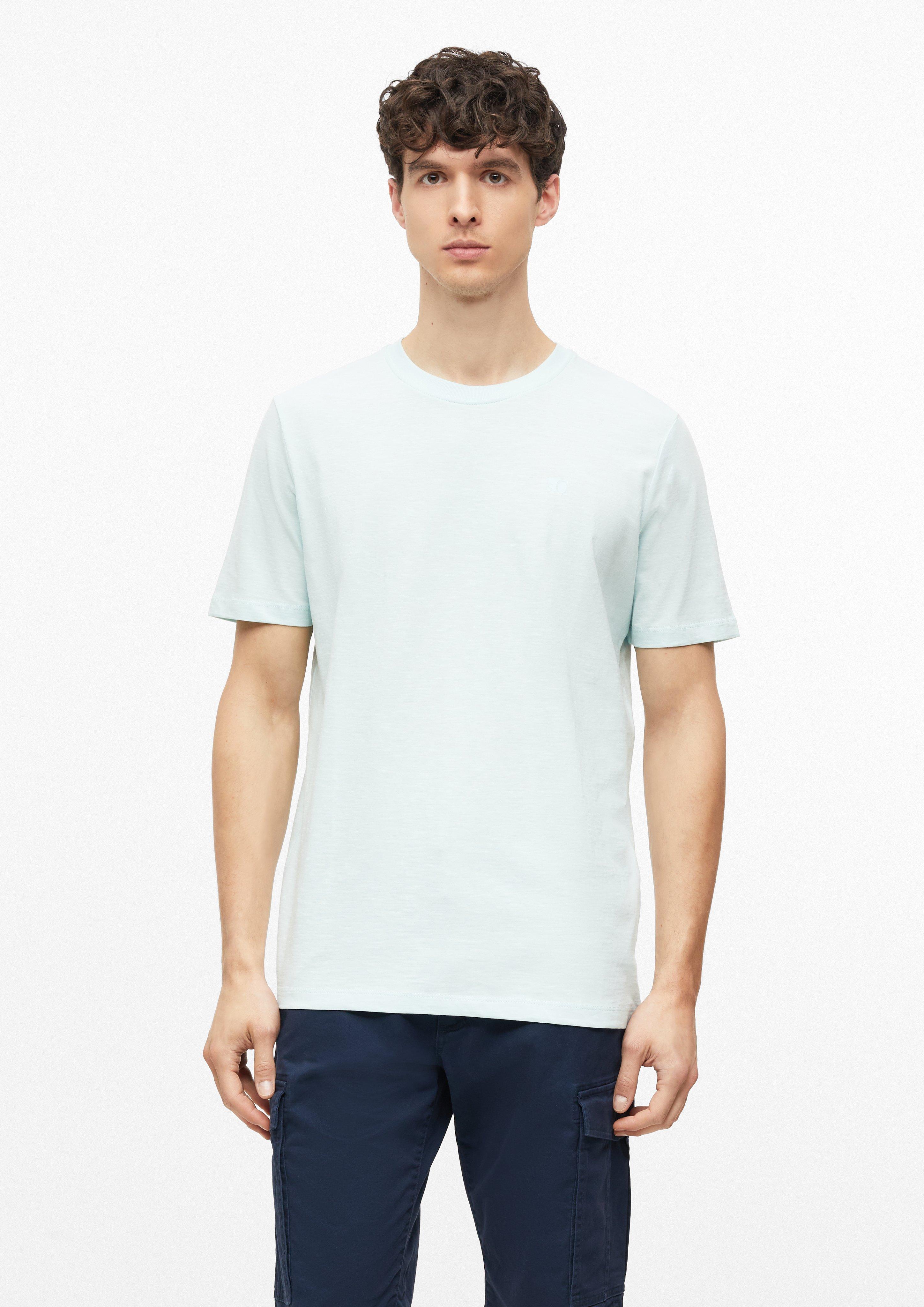 Heren T-shirt in vlamgarenstructuur met logodetail in  van s.Oliver